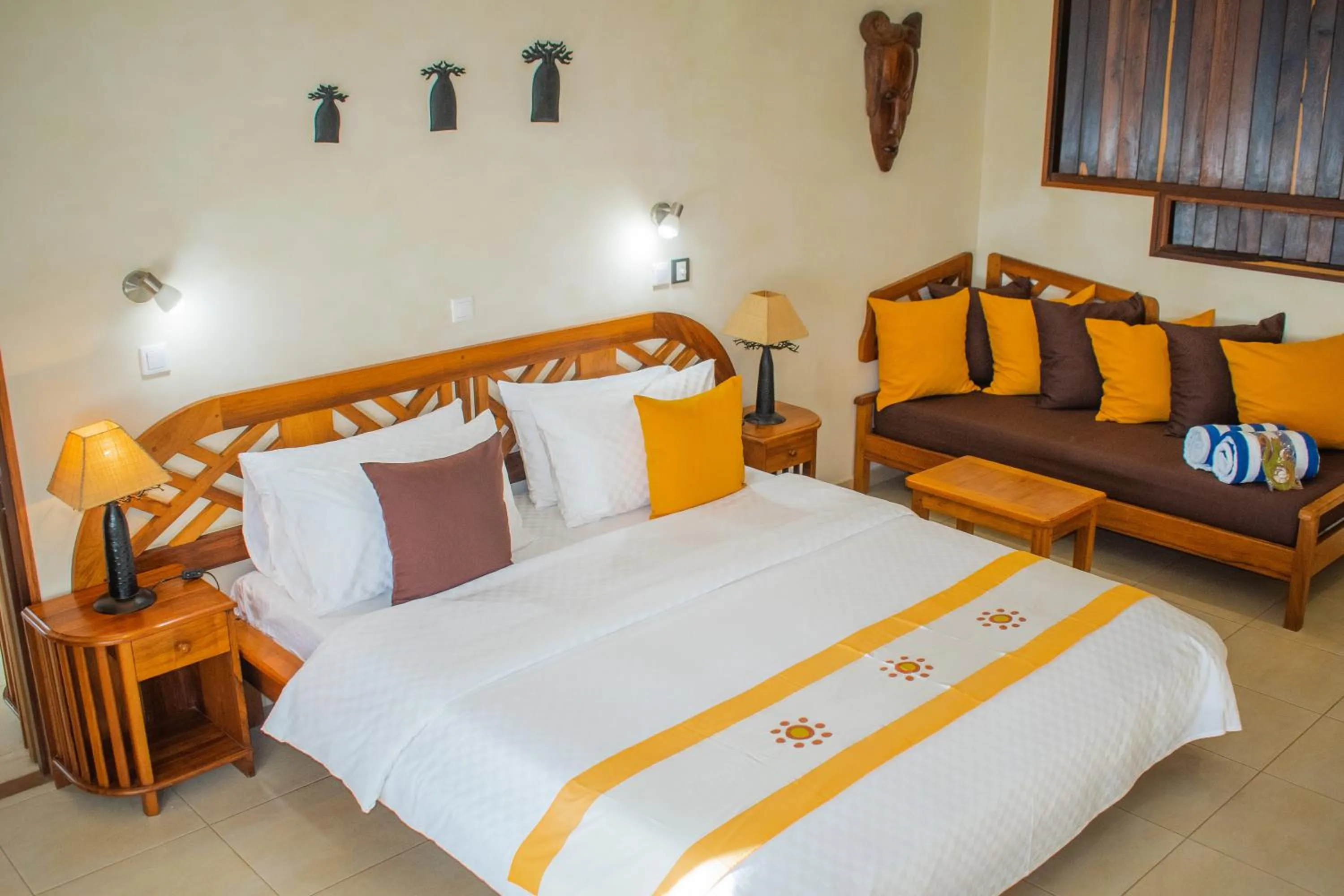 Bed in Vanila Hotel & Spa