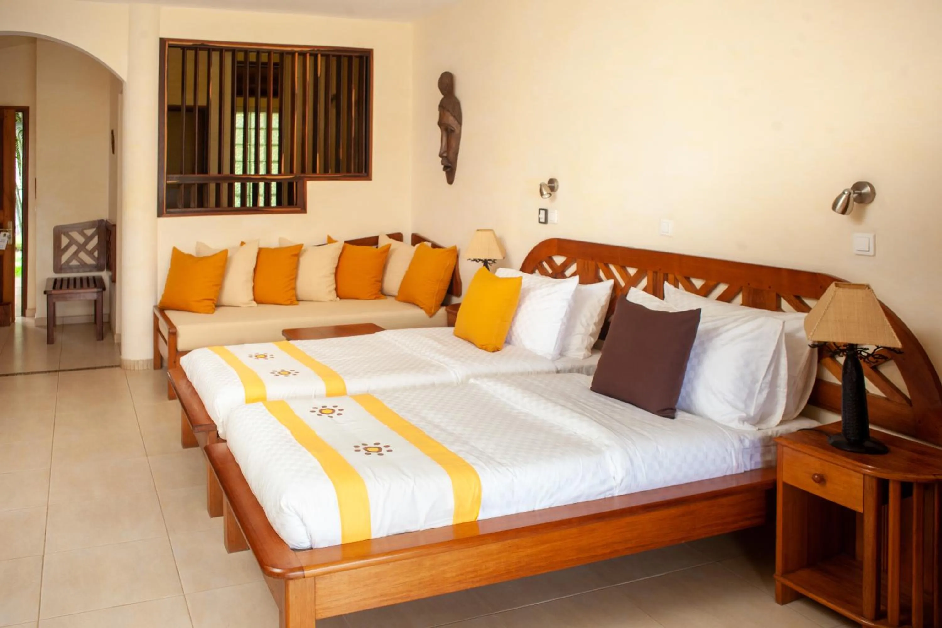 Bed in Vanila Hotel & Spa