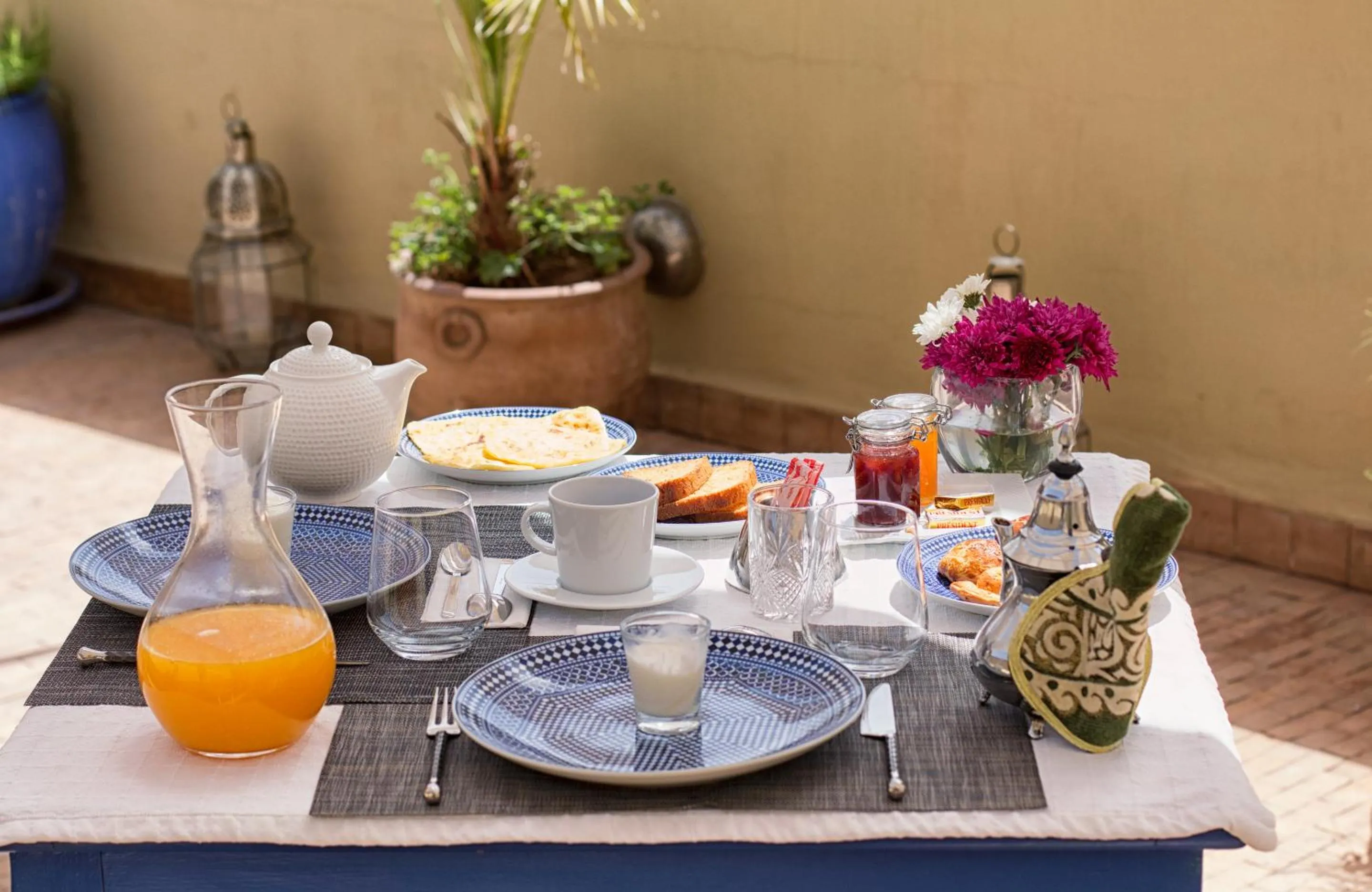 Continental breakfast in Riad Infinity Sea