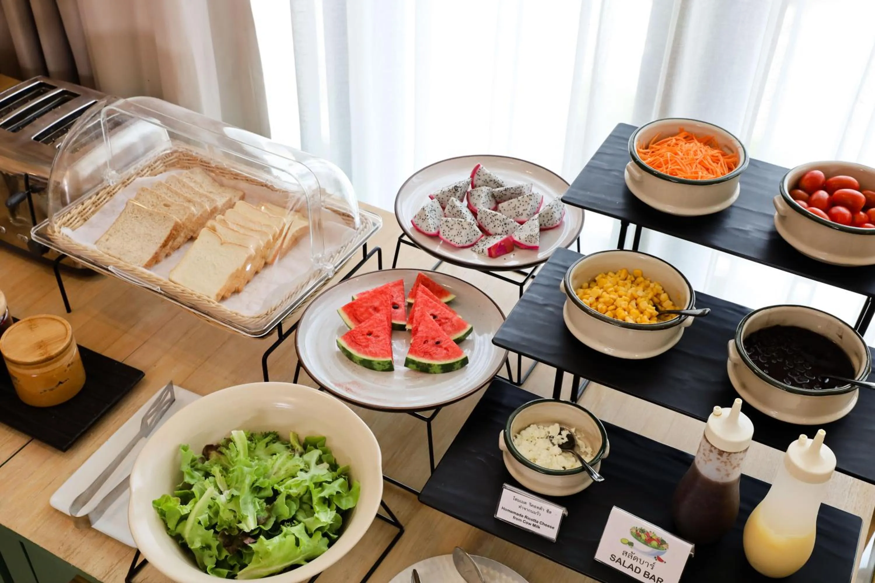 Buffet breakfast in The Rise Suites Hotel, Chiang Mai - SHA Extra Plus