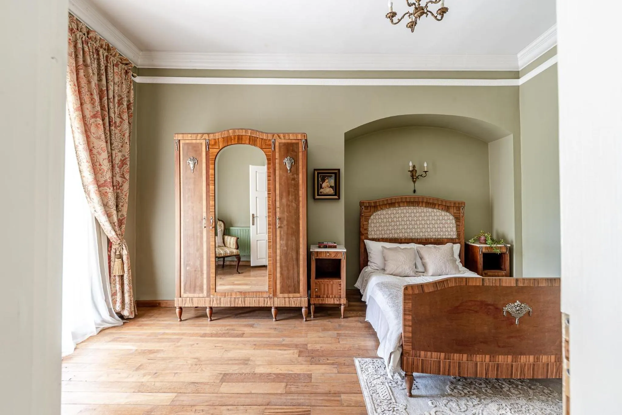 Bed in Taujėnų dvaro svečių namai