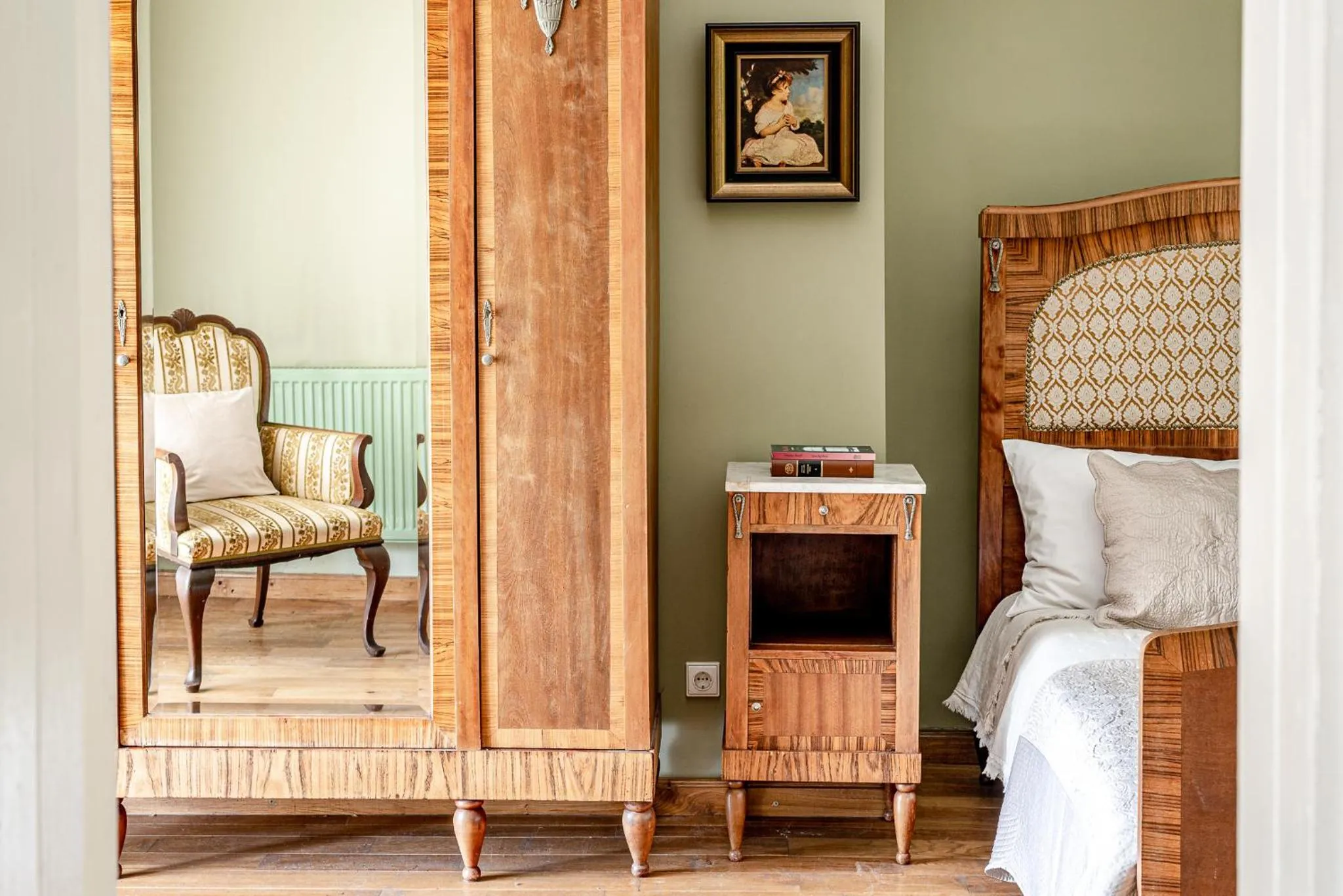 Bed in Taujėnų dvaro svečių namai