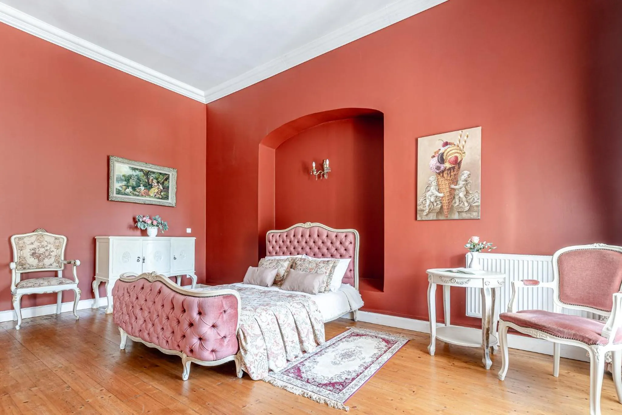 Bed in Taujėnų dvaro svečių namai