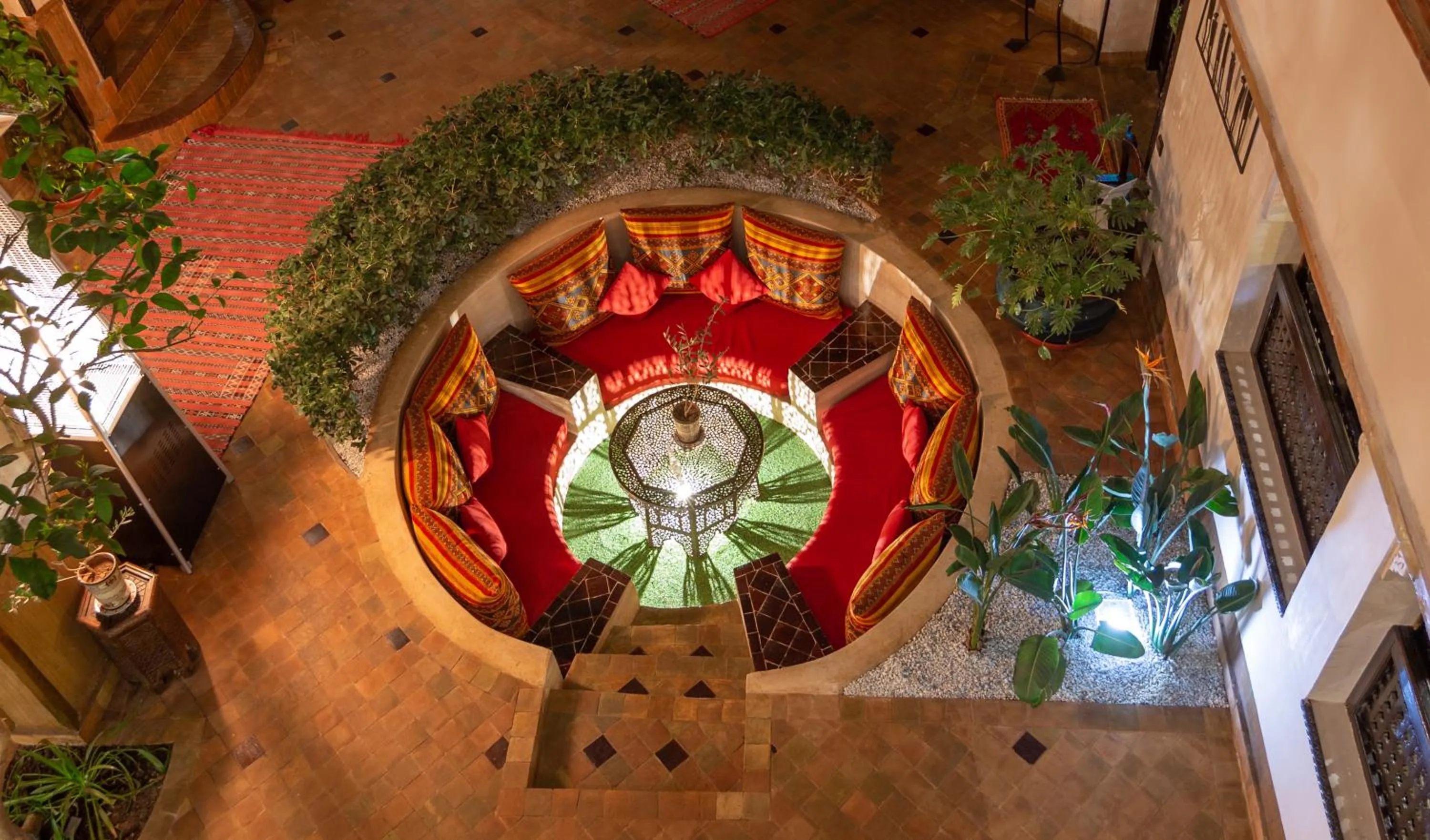 Seating area in Les Sources Berbères Riad & Spa