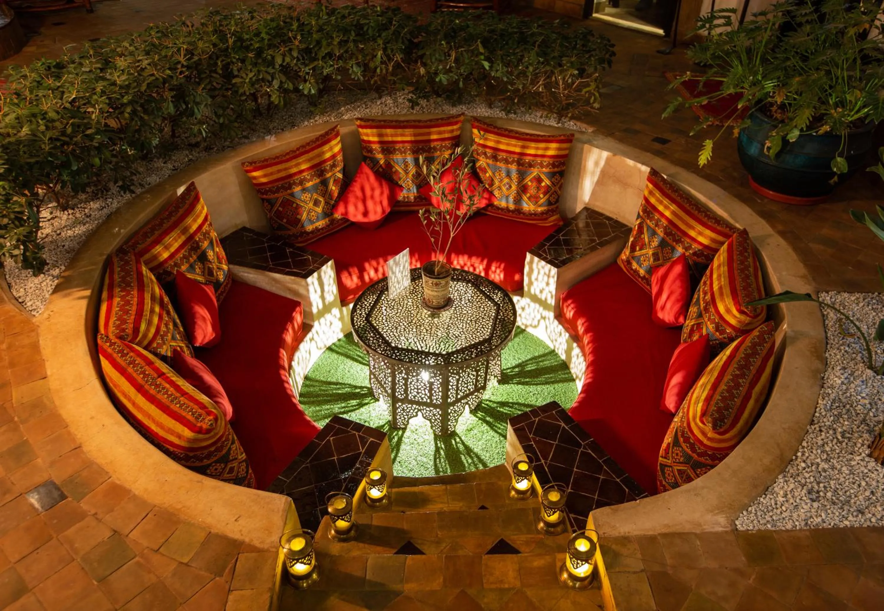 Seating area in Les Sources Berbères Riad & Spa