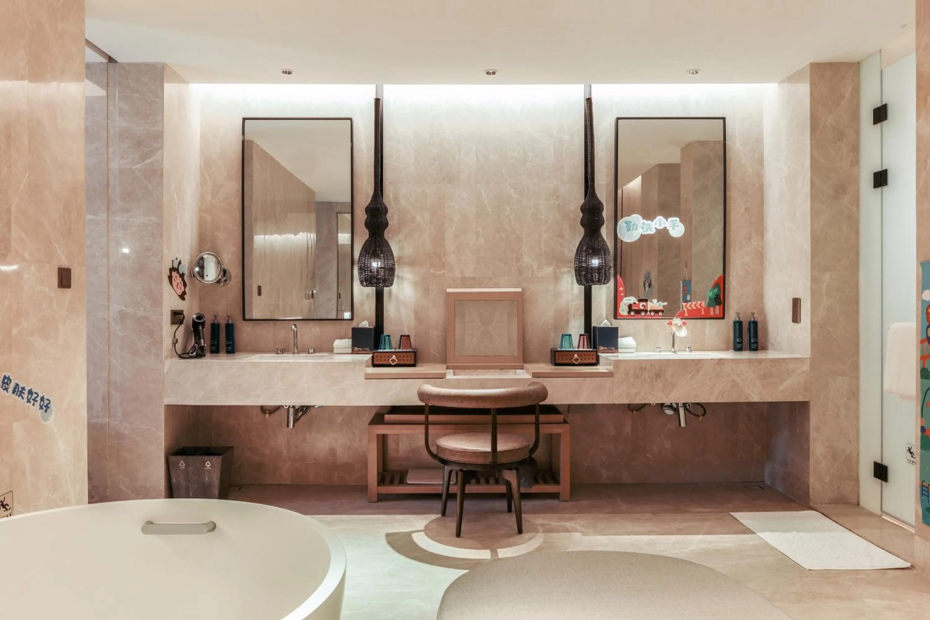 Bathroom in Hilton Shanghai Songjiang Guangfulin