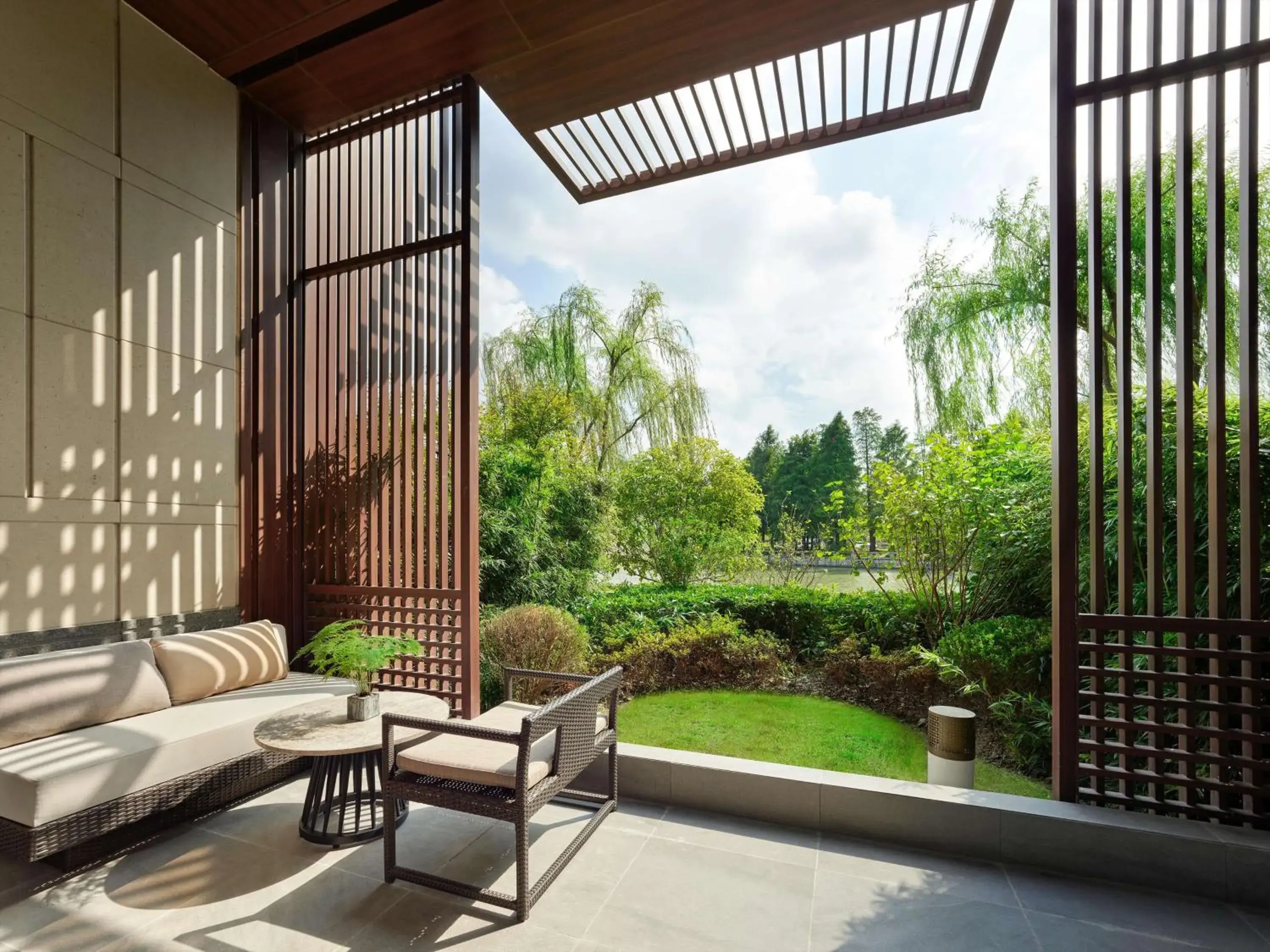 Living room in Hilton Shanghai Songjiang Guangfulin Living room in Hilton Shanghai Songjiang Guangfulin