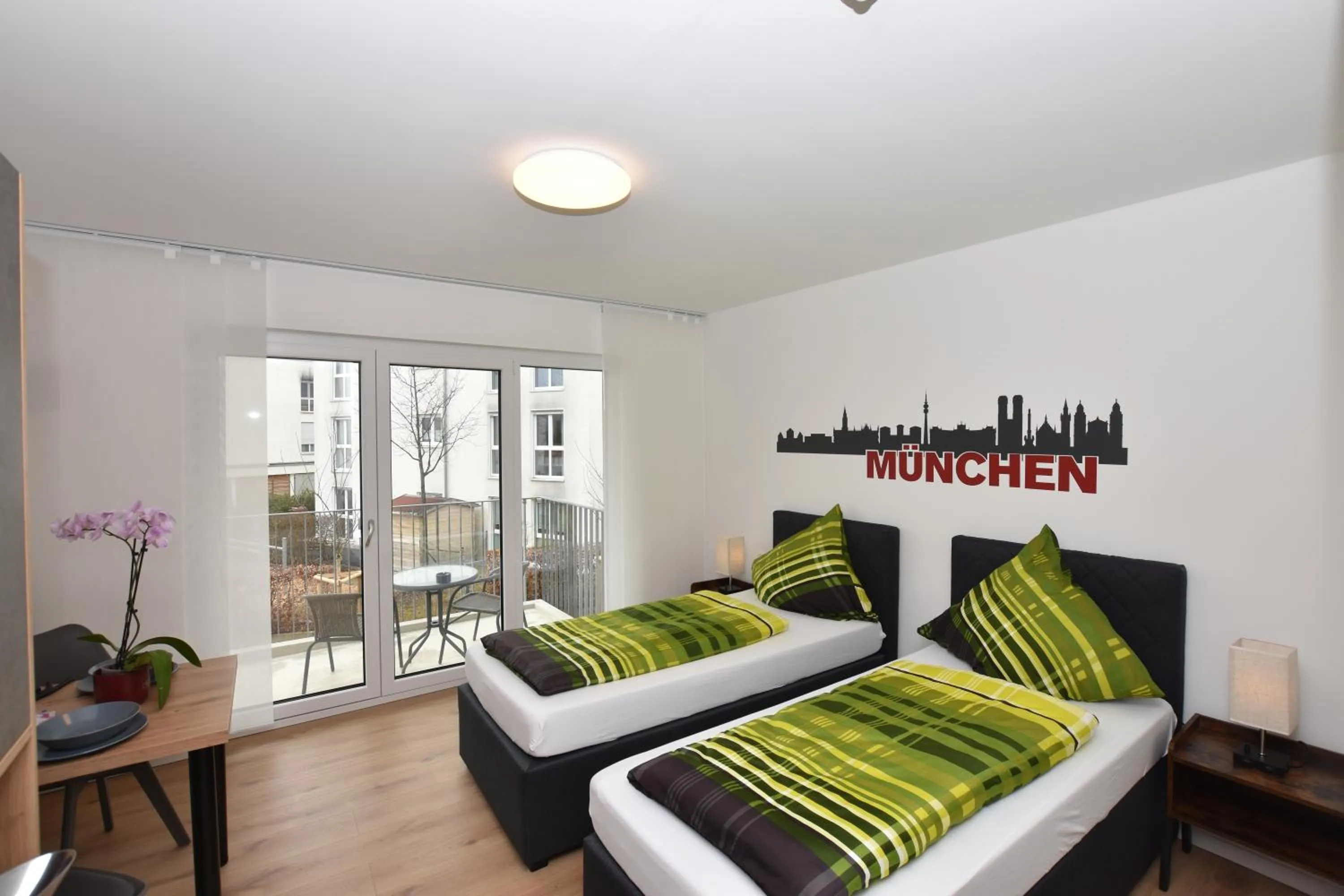 Balcony/Terrace, Bed in Boardinghouse Henschelstraße