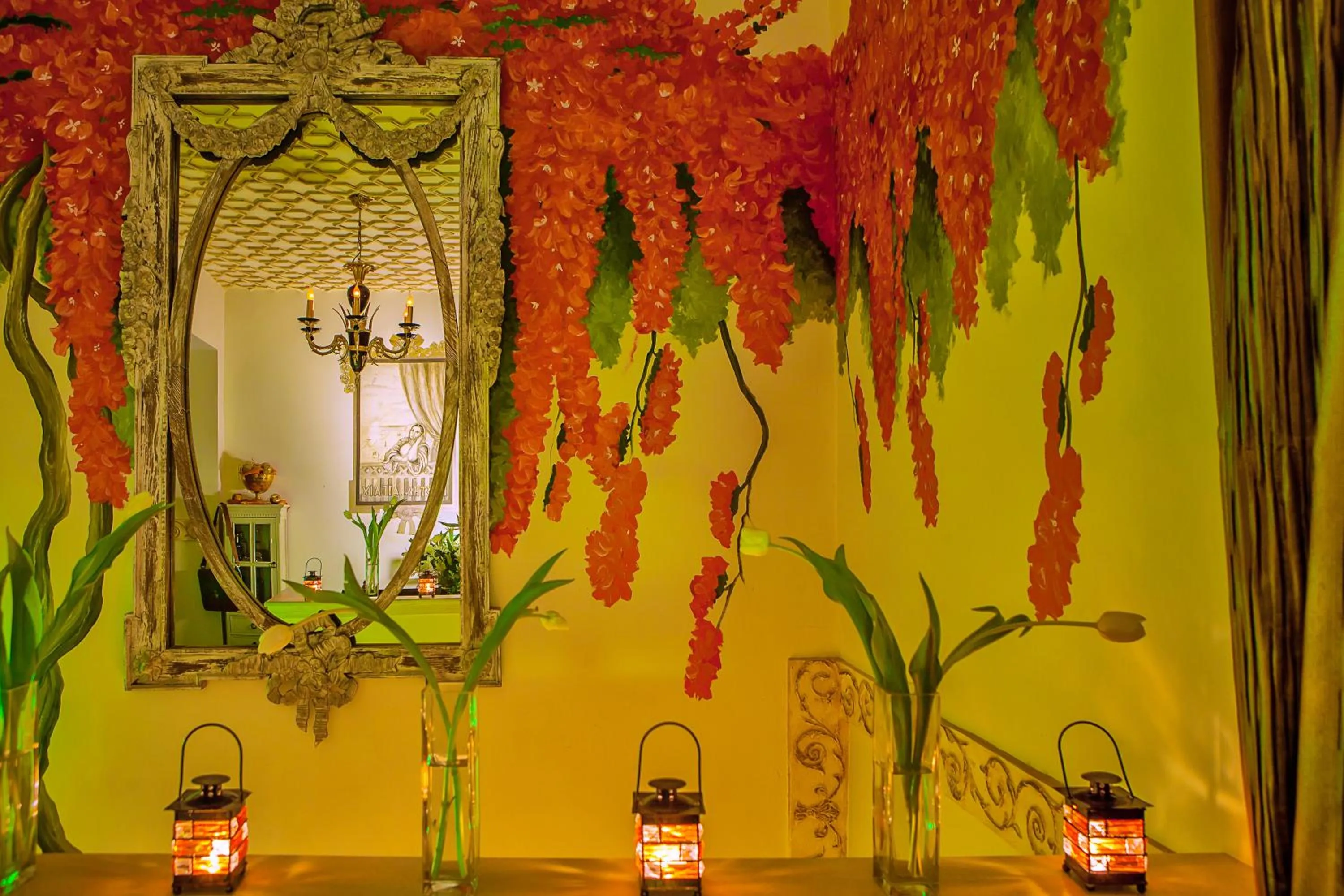 Decorative detail in Archontiko Kymis Boutique Hotel