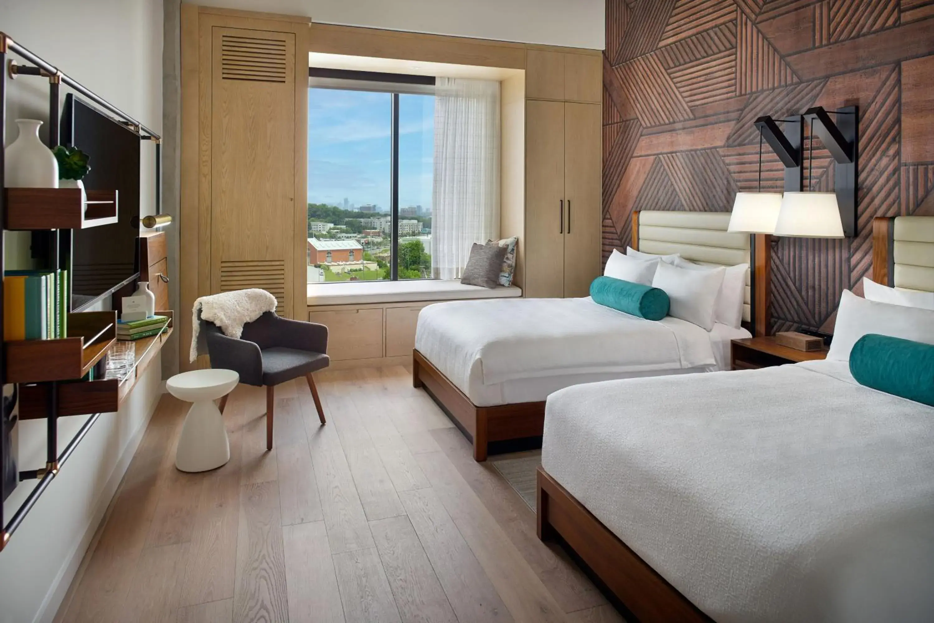 High Floor Deluxe Guest Room with 2 Queen Beds in Bellyard, West Midtown Atlanta, a Tribute Portfolio Hotel High Floor Deluxe Guest Room with 2 Queen Beds in Bellyard, West Midtown Atlanta, a Tribute Portfolio Hotel