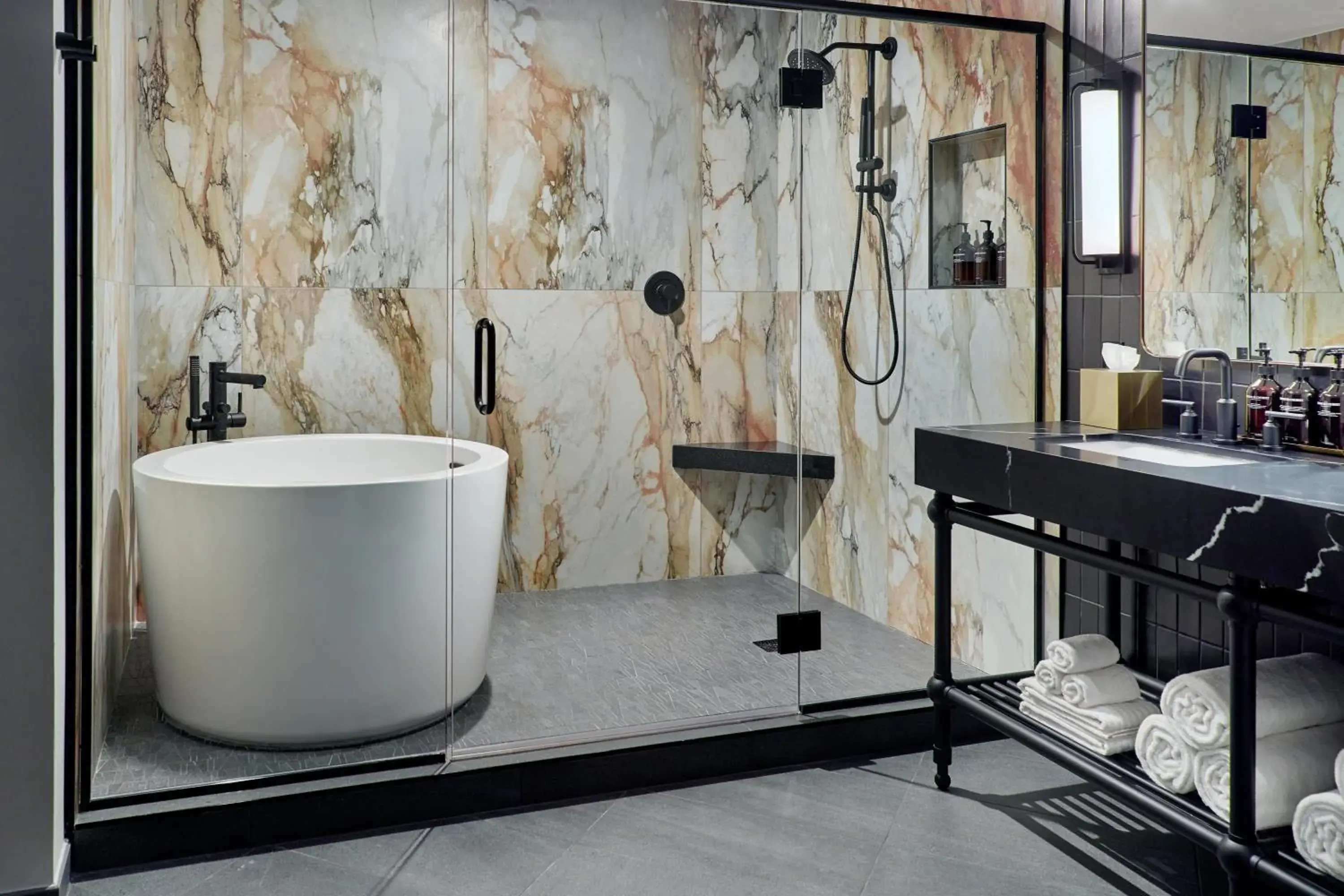 Bathroom in Bellyard, West Midtown Atlanta, a Tribute Portfolio Hotel Bathroom in Bellyard, West Midtown Atlanta, a Tribute Portfolio Hotel