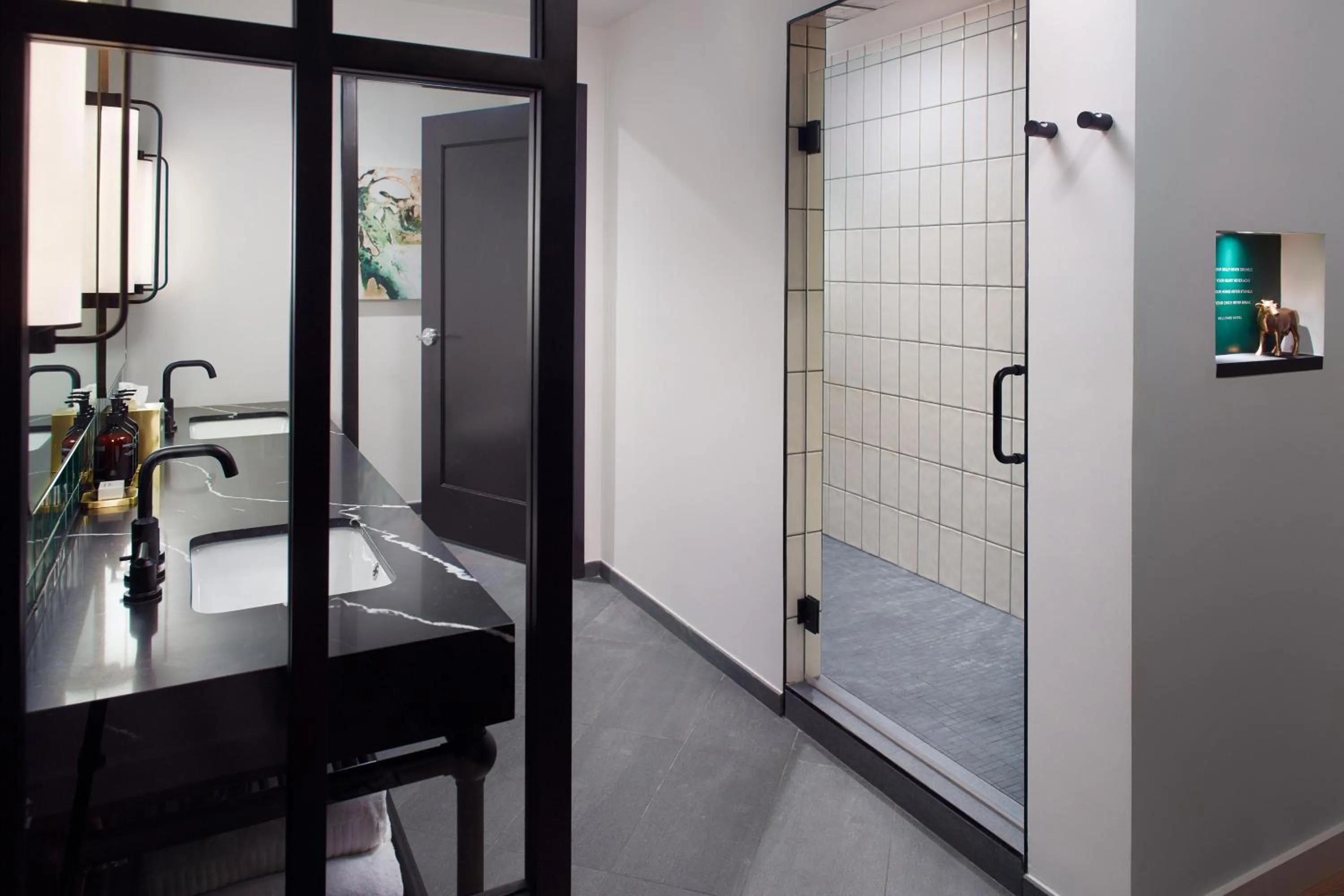 Bathroom in Bellyard, West Midtown Atlanta, a Tribute Portfolio Hotel