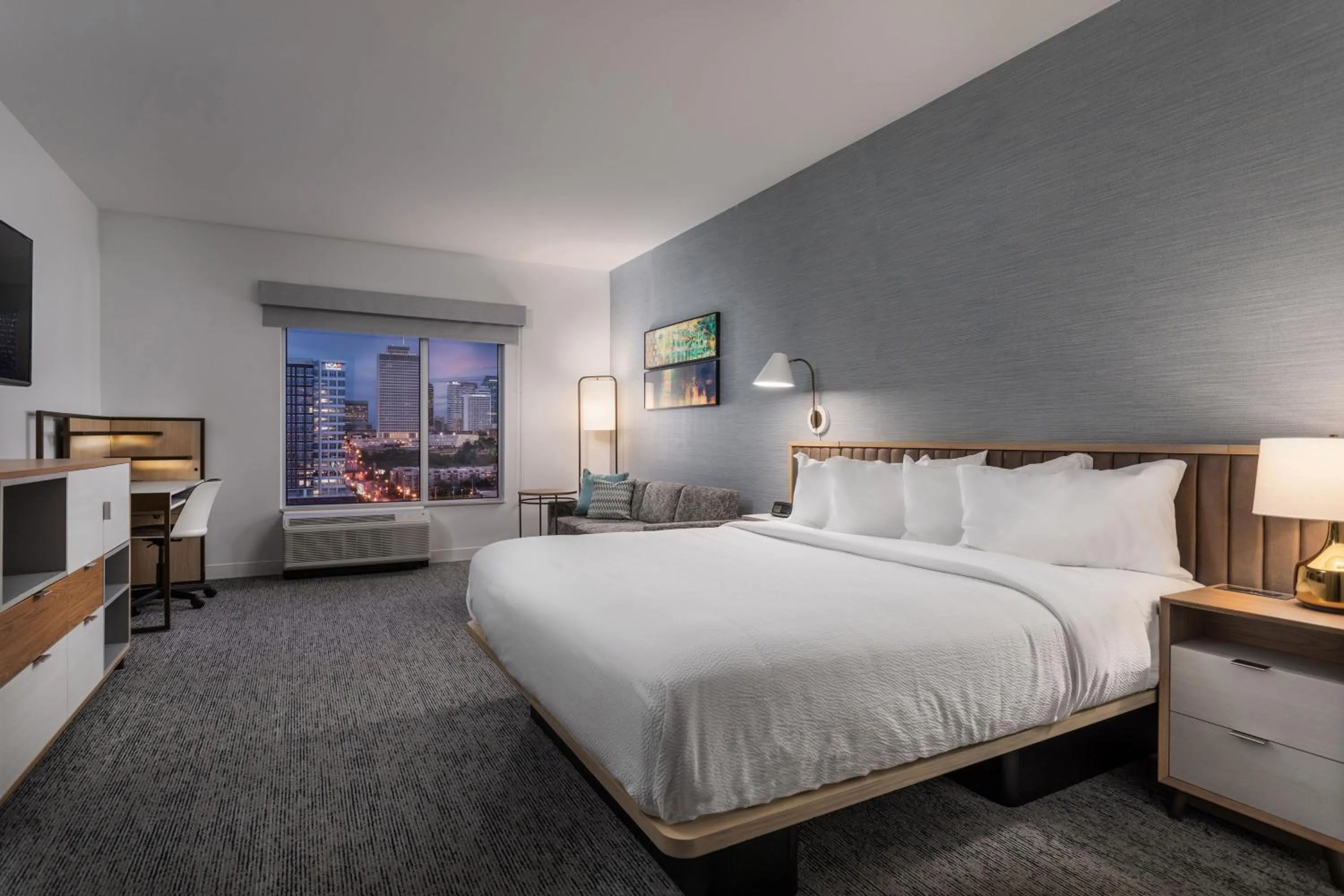 Bedroom, Bed in TownePlace Suites by Marriott Nashville Midtown
