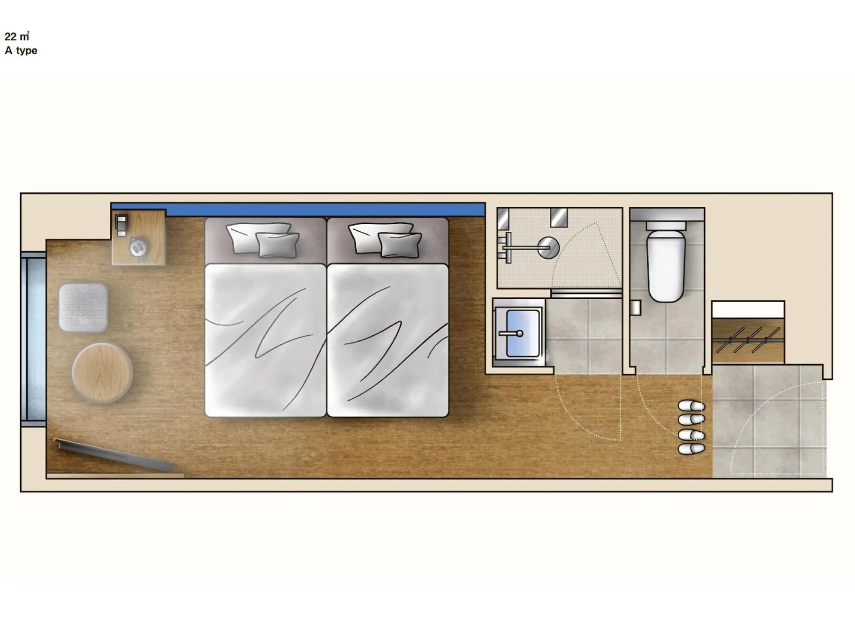 Photo of the whole room in Oriental Hotel Tokyo Bay