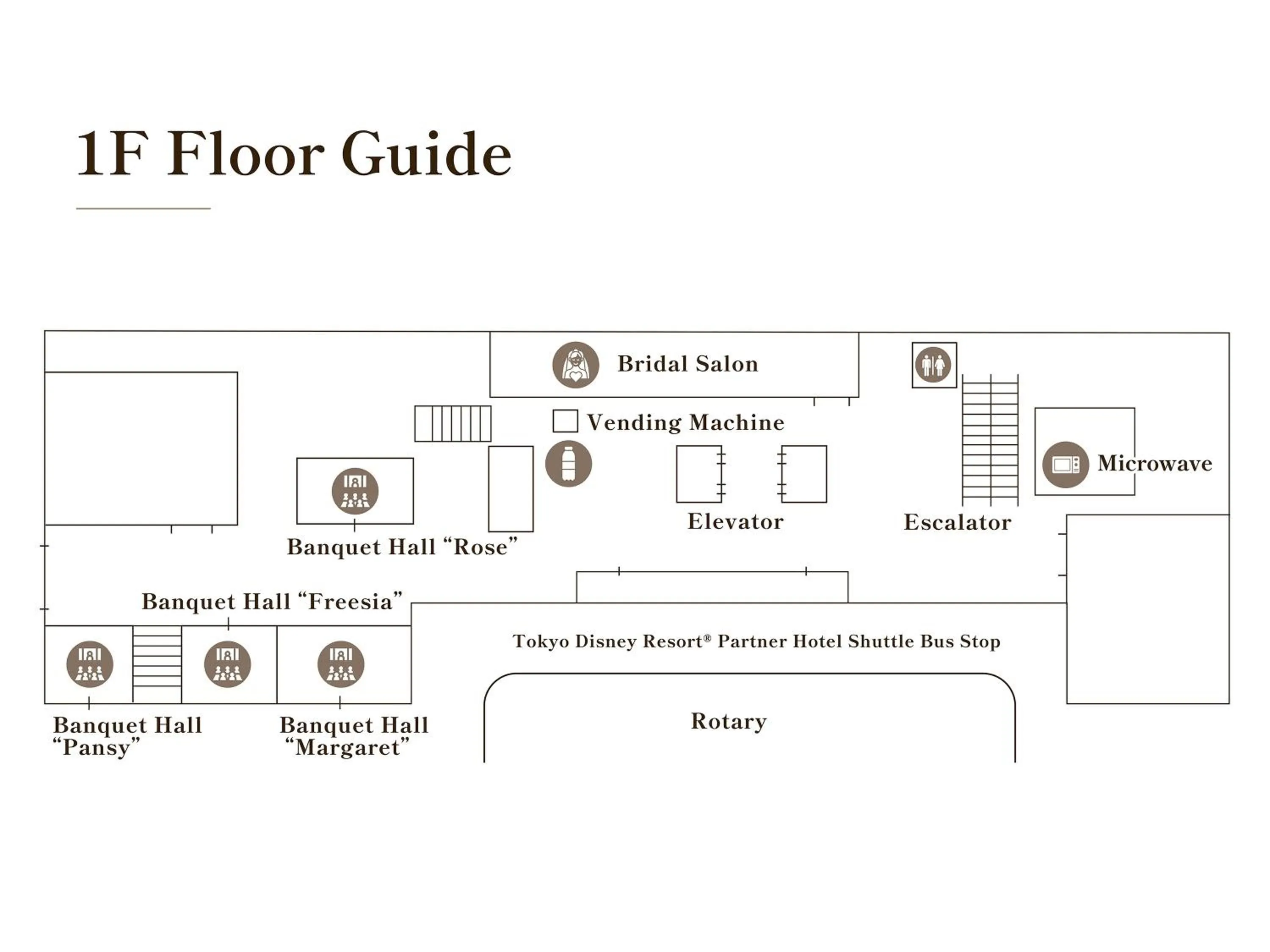 Area and facilities in Oriental Hotel Tokyo Bay