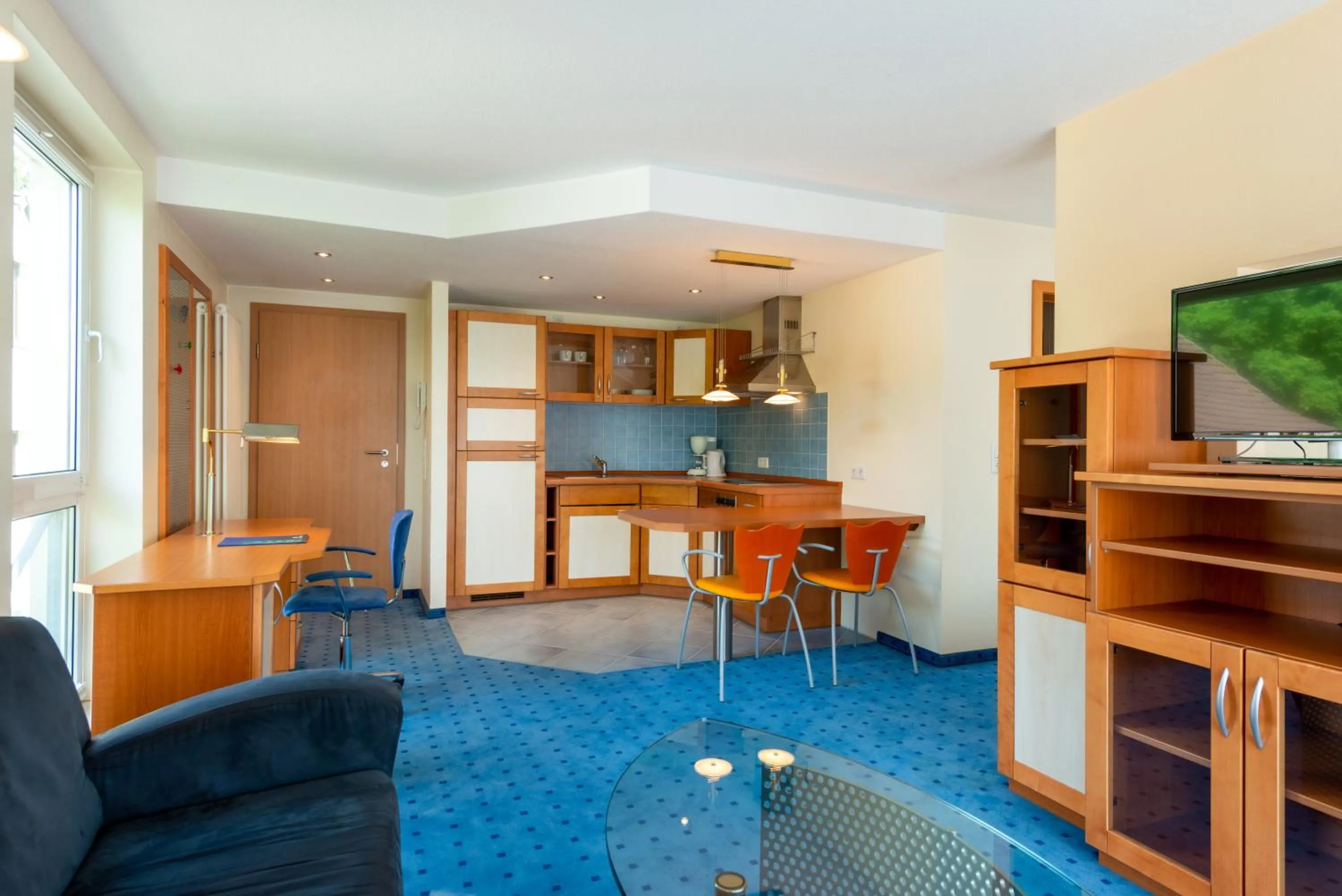 Kitchen or kitchenette in Appart-Hotel-Heldt