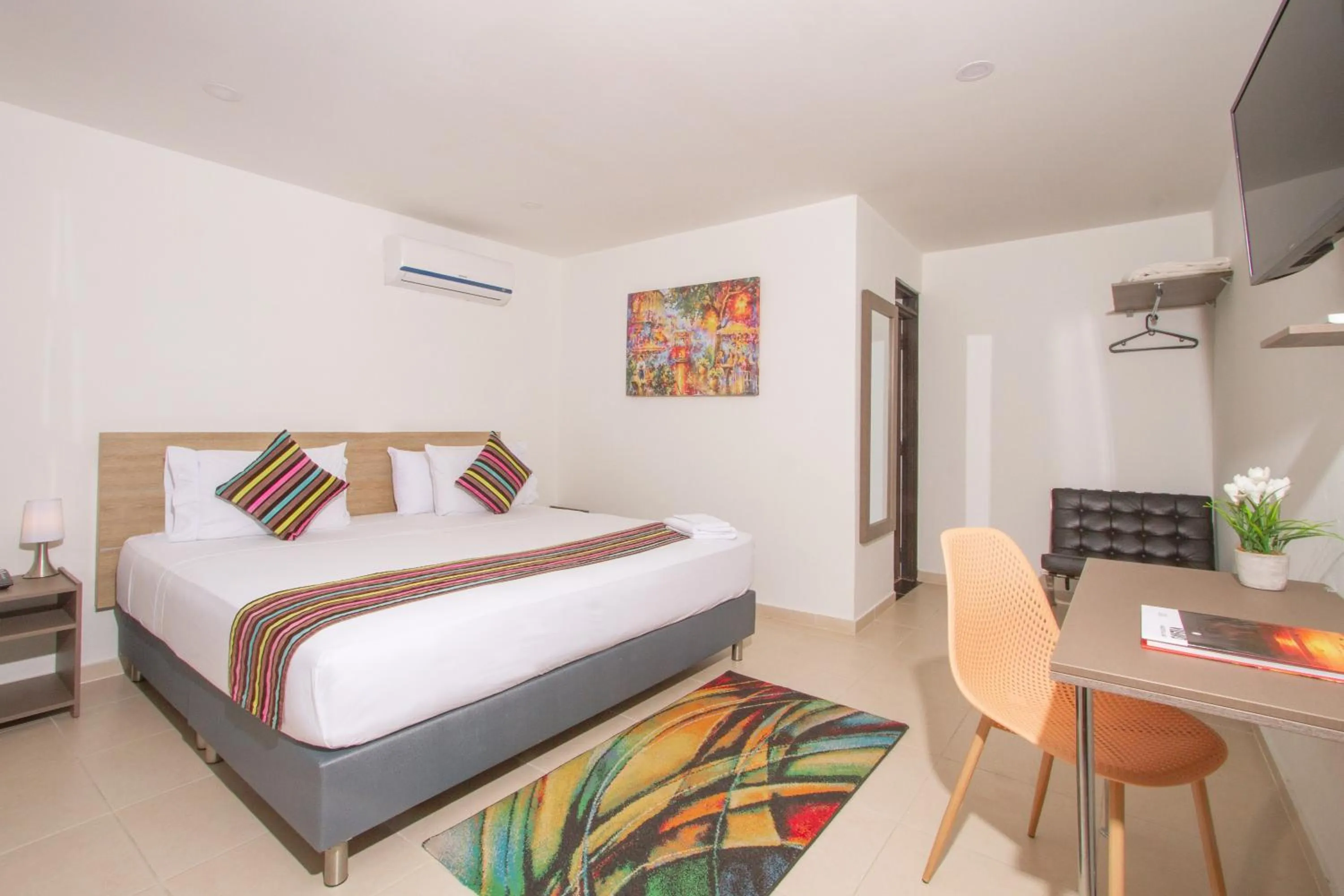 Bed in Hotel Vanguardia Natural