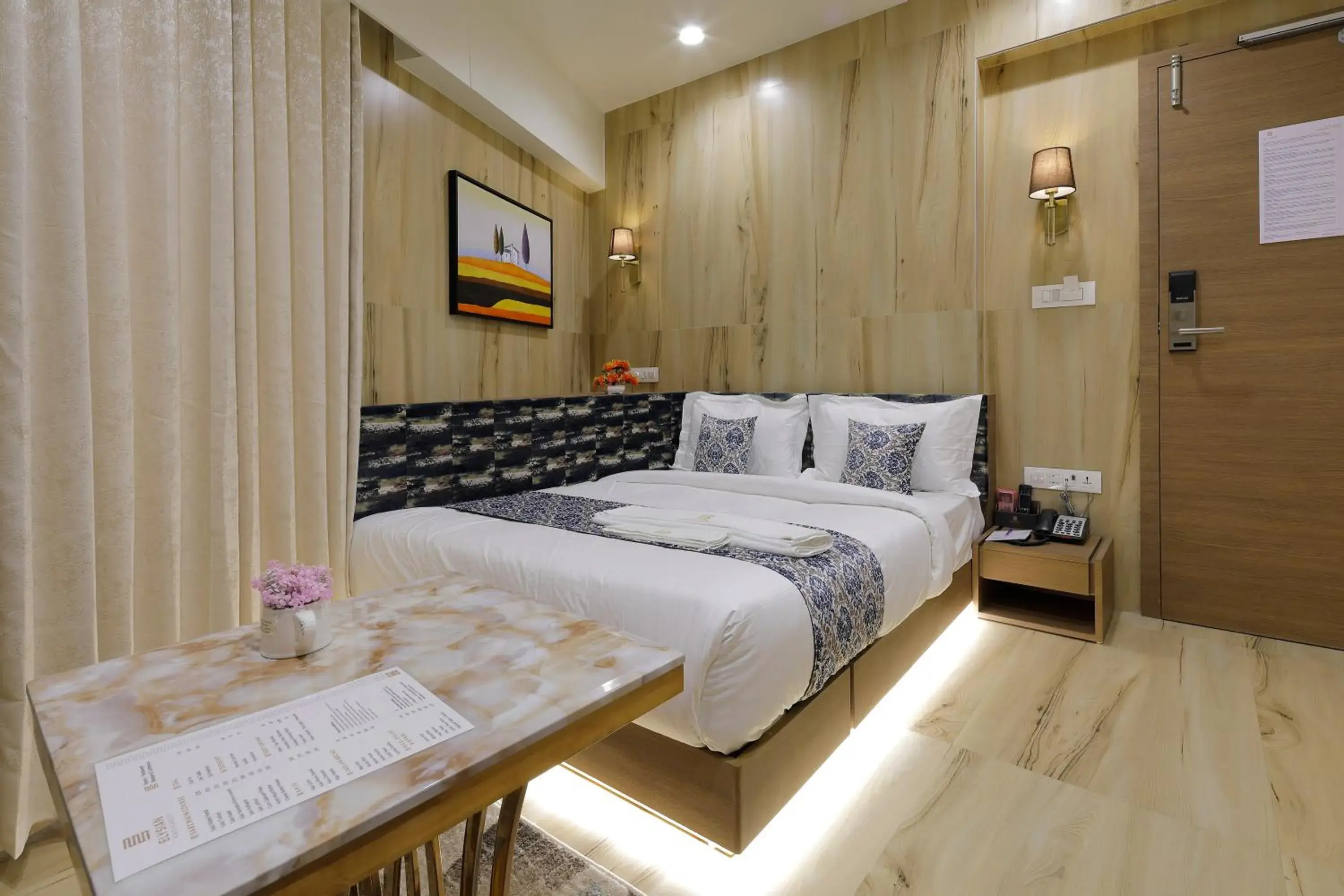 Bedroom, Bed in Hotel Elysian Residency Bedroom, Bed in Hotel Elysian Residency