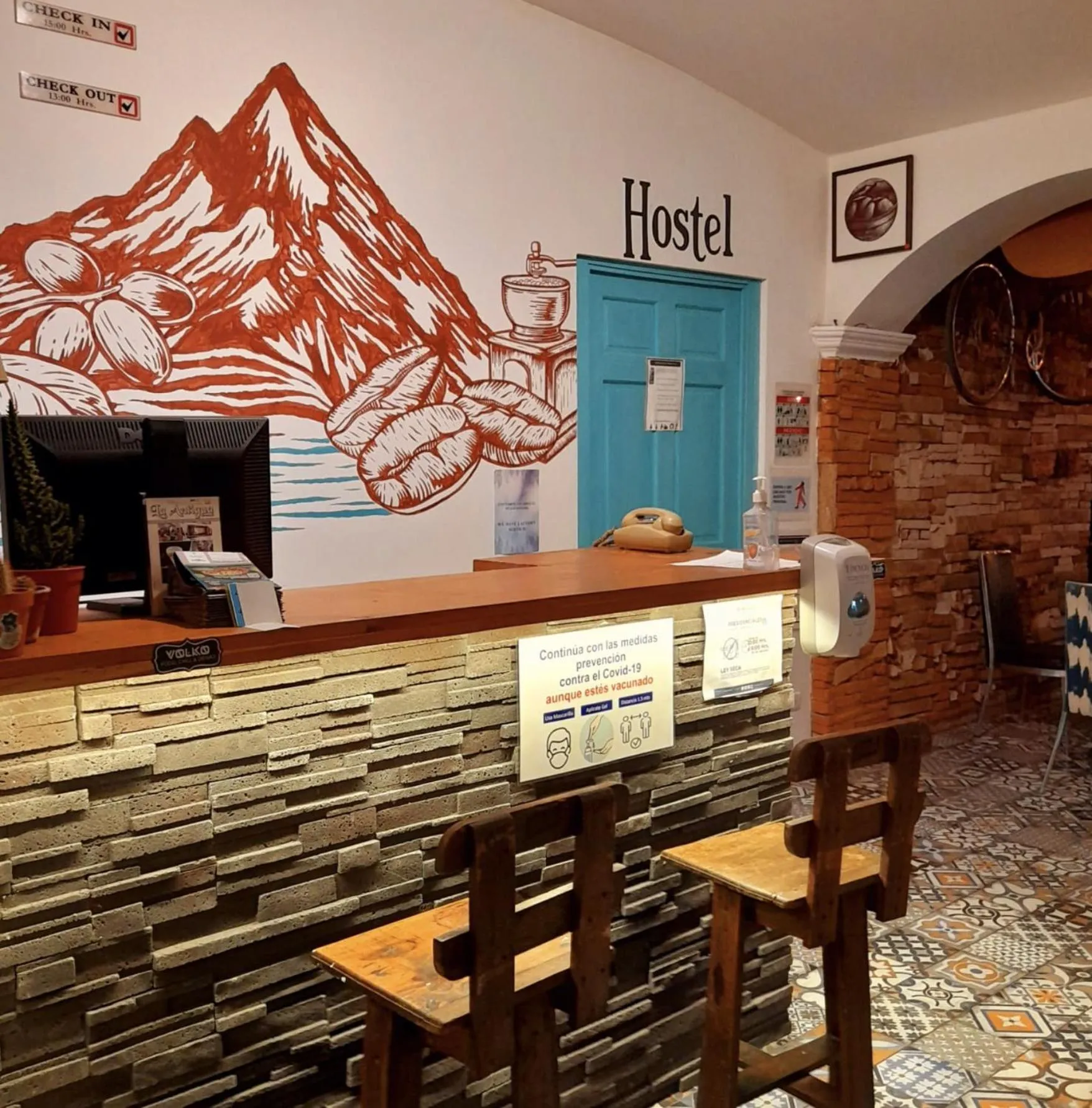 Lobby or reception in Nikikot Hostel & Hotel