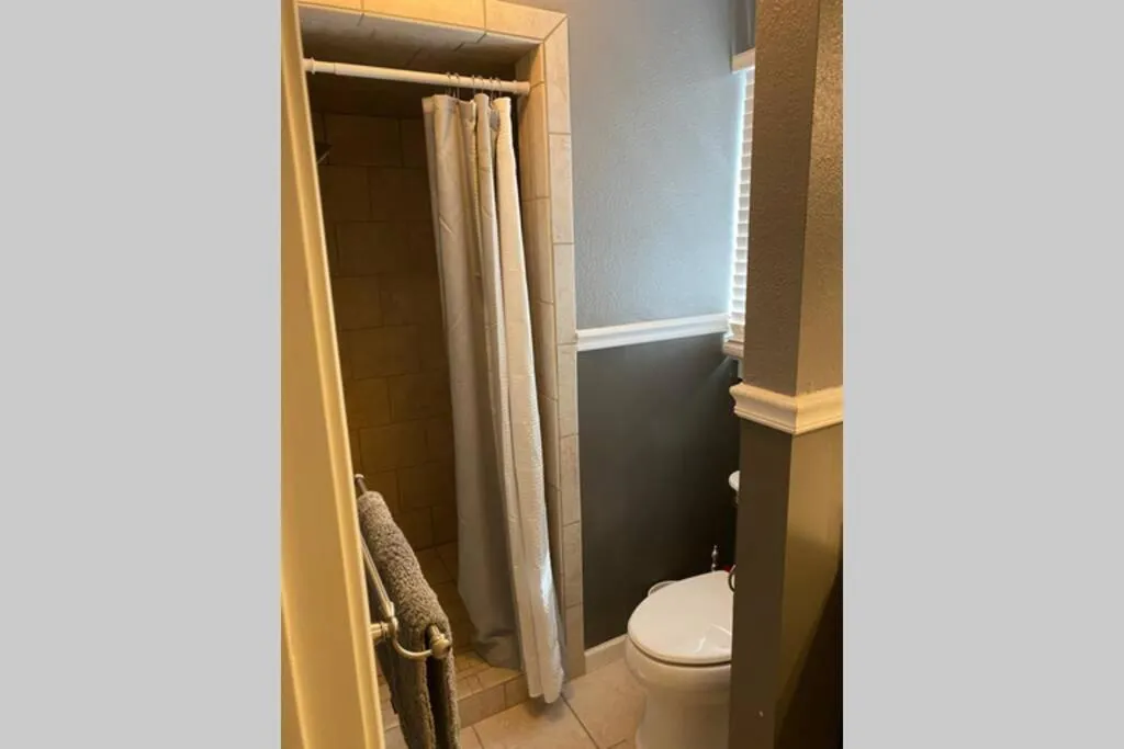 Bathroom in The Crimson - Game Day Rental