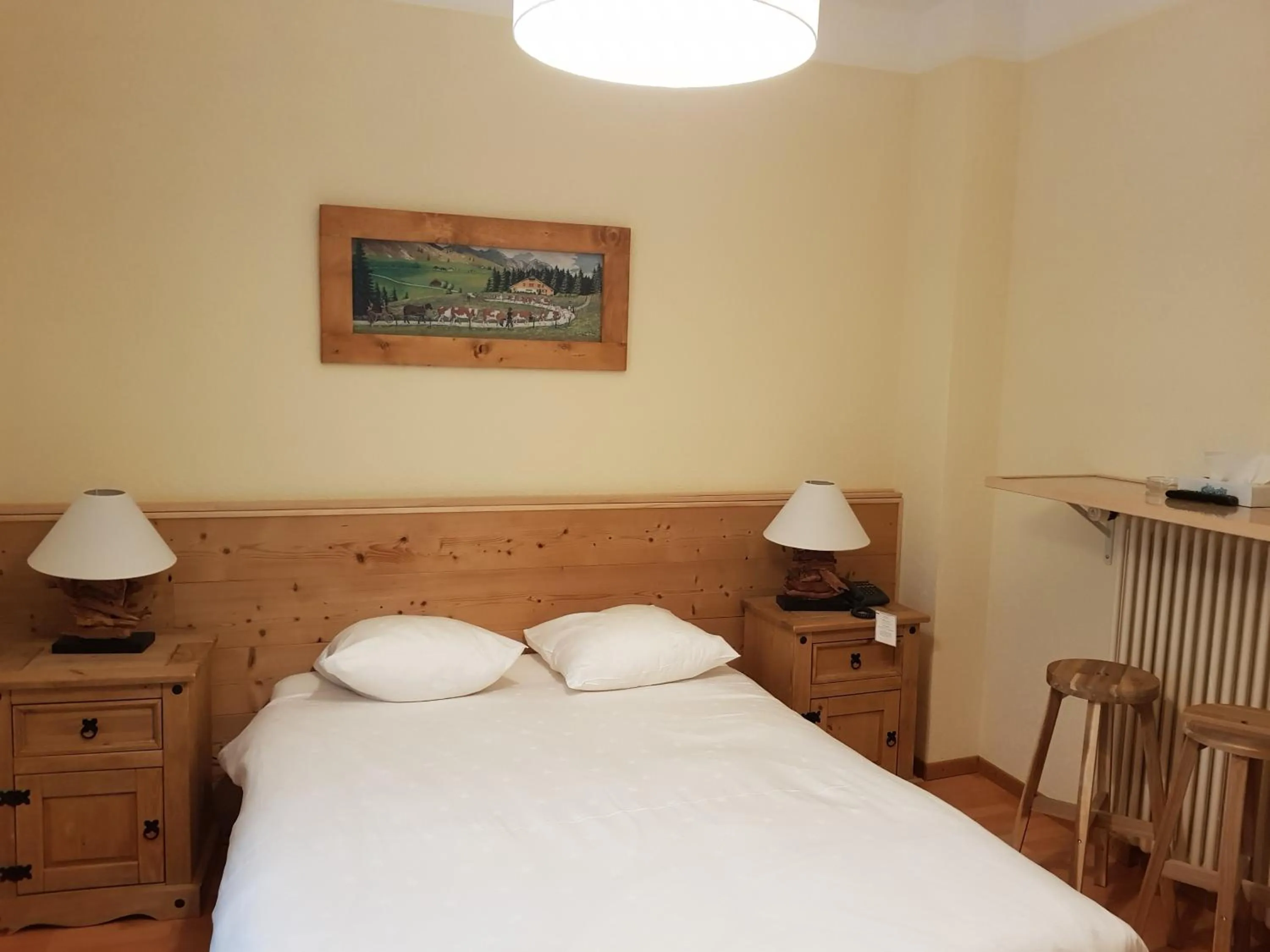 Photo of the whole room, Bed in Hotel de Geneve