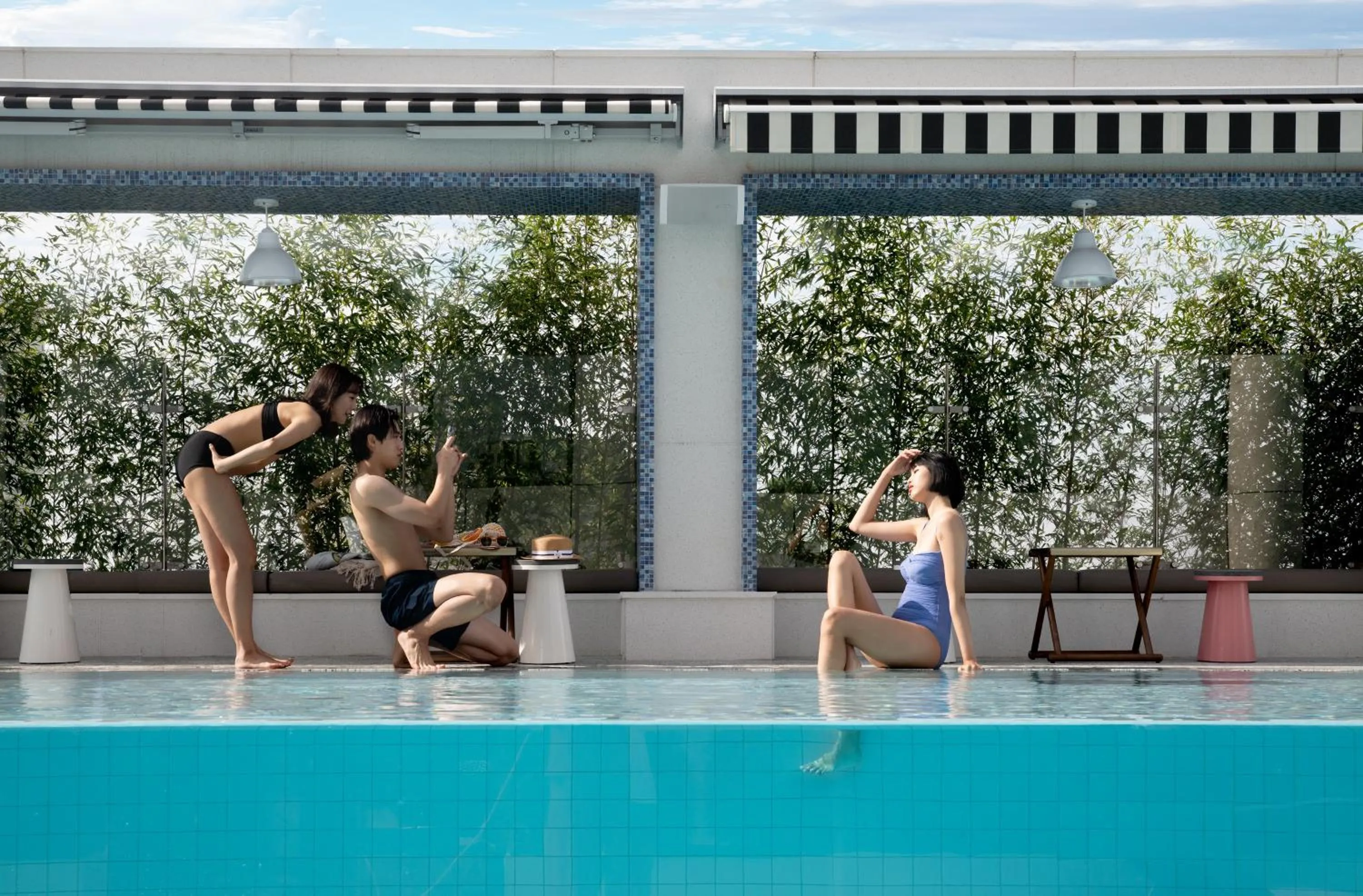 Swimming pool in Mondrian Seoul Itaewon