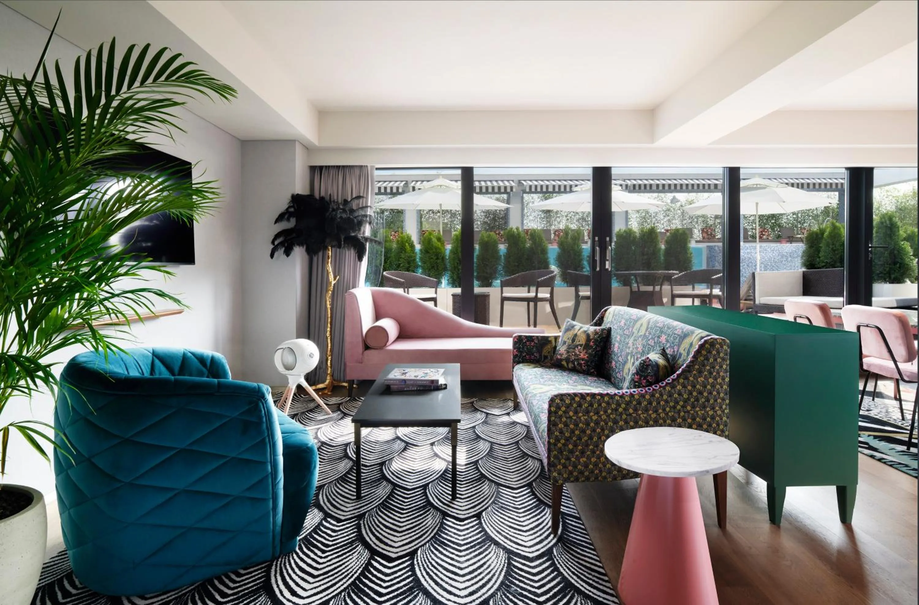 Living room in Mondrian Seoul Itaewon