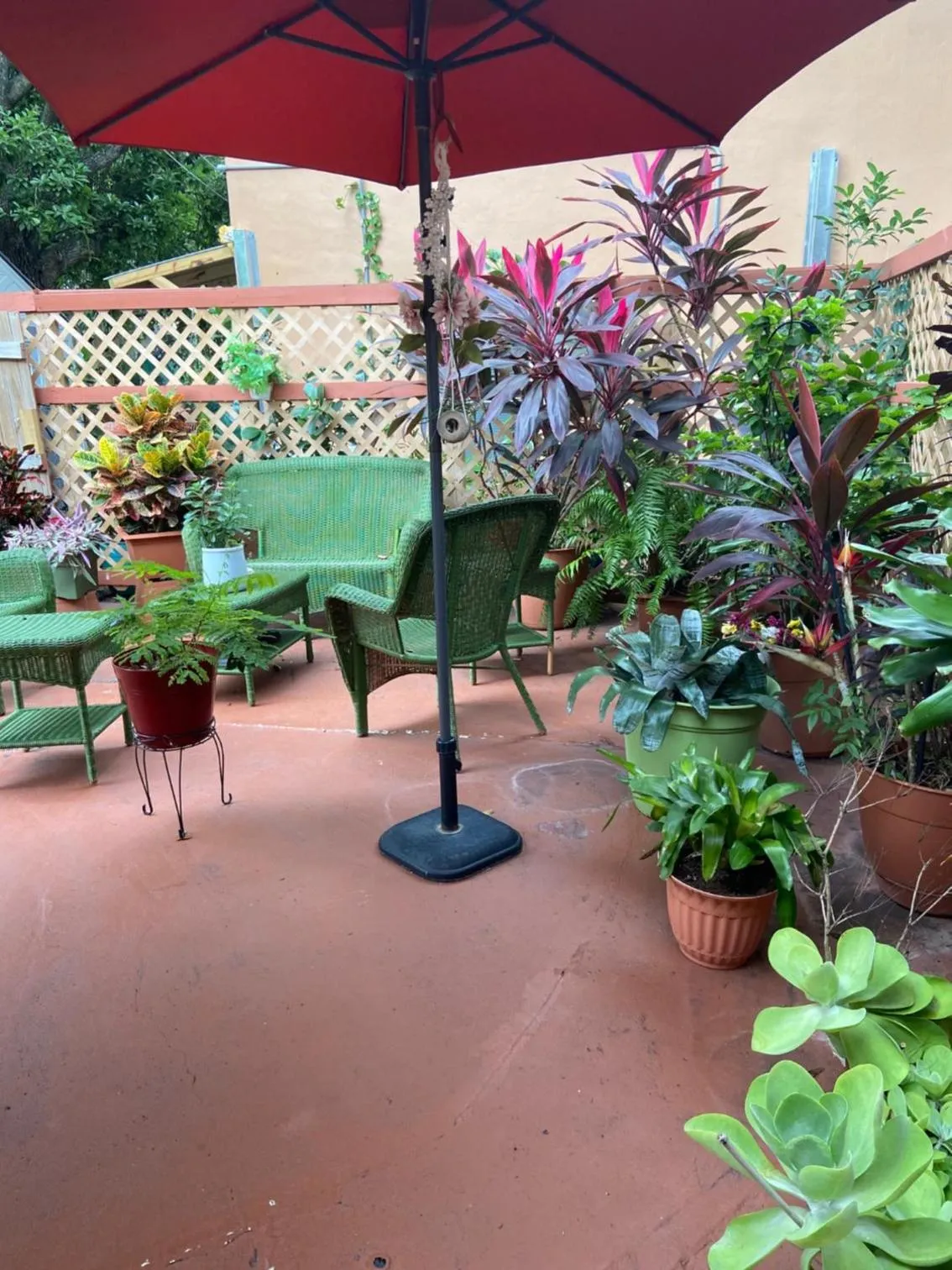 Patio in Mermaid's Cottage
