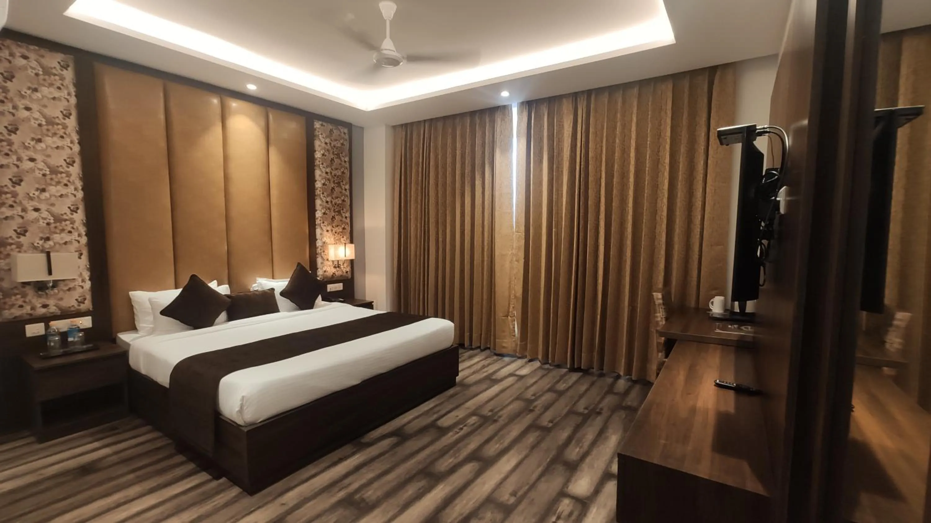 Bedroom, Bed in Hotel The Vilana A Unit of JG Developers Rishikesh