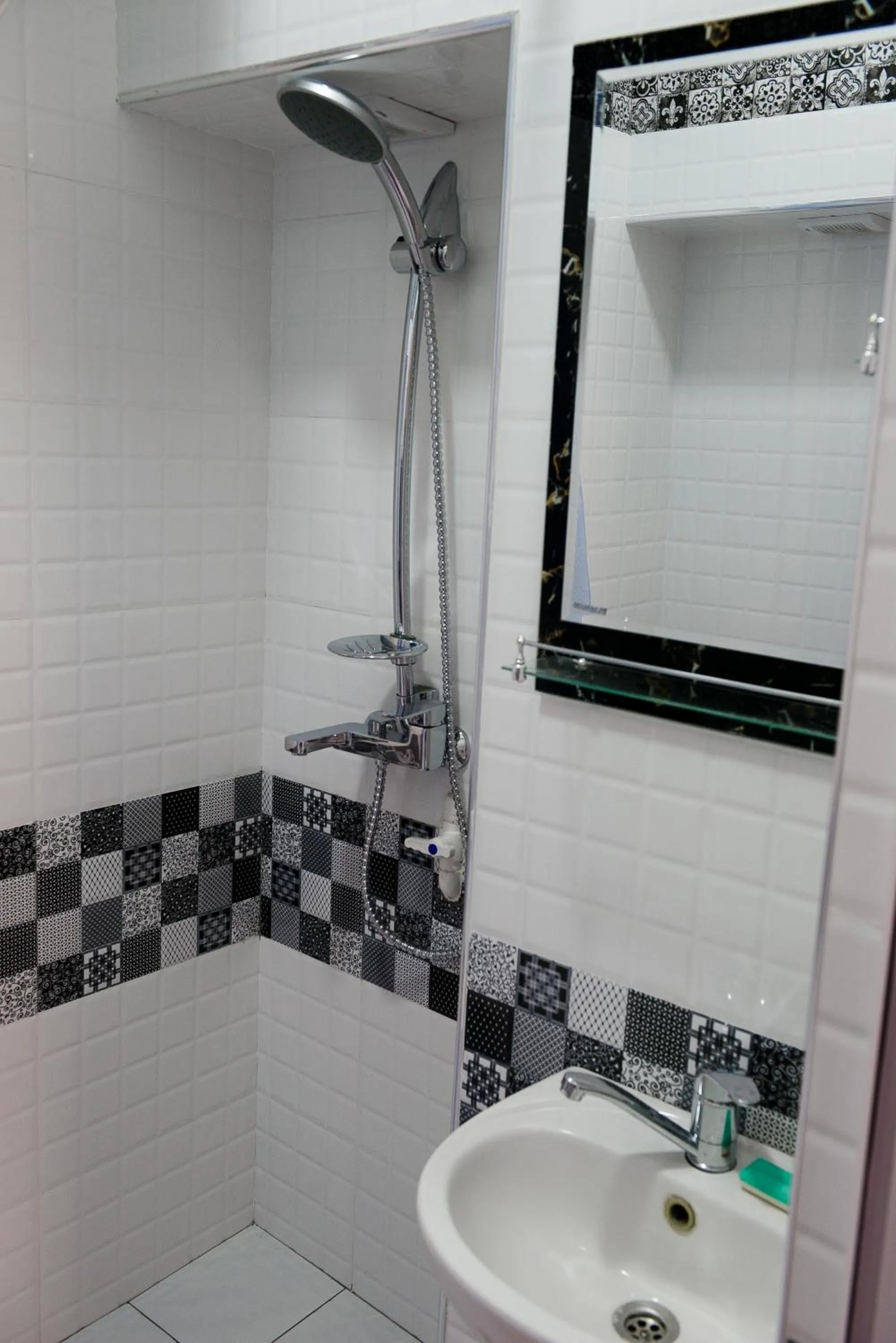 Shower in Old Radio hostel