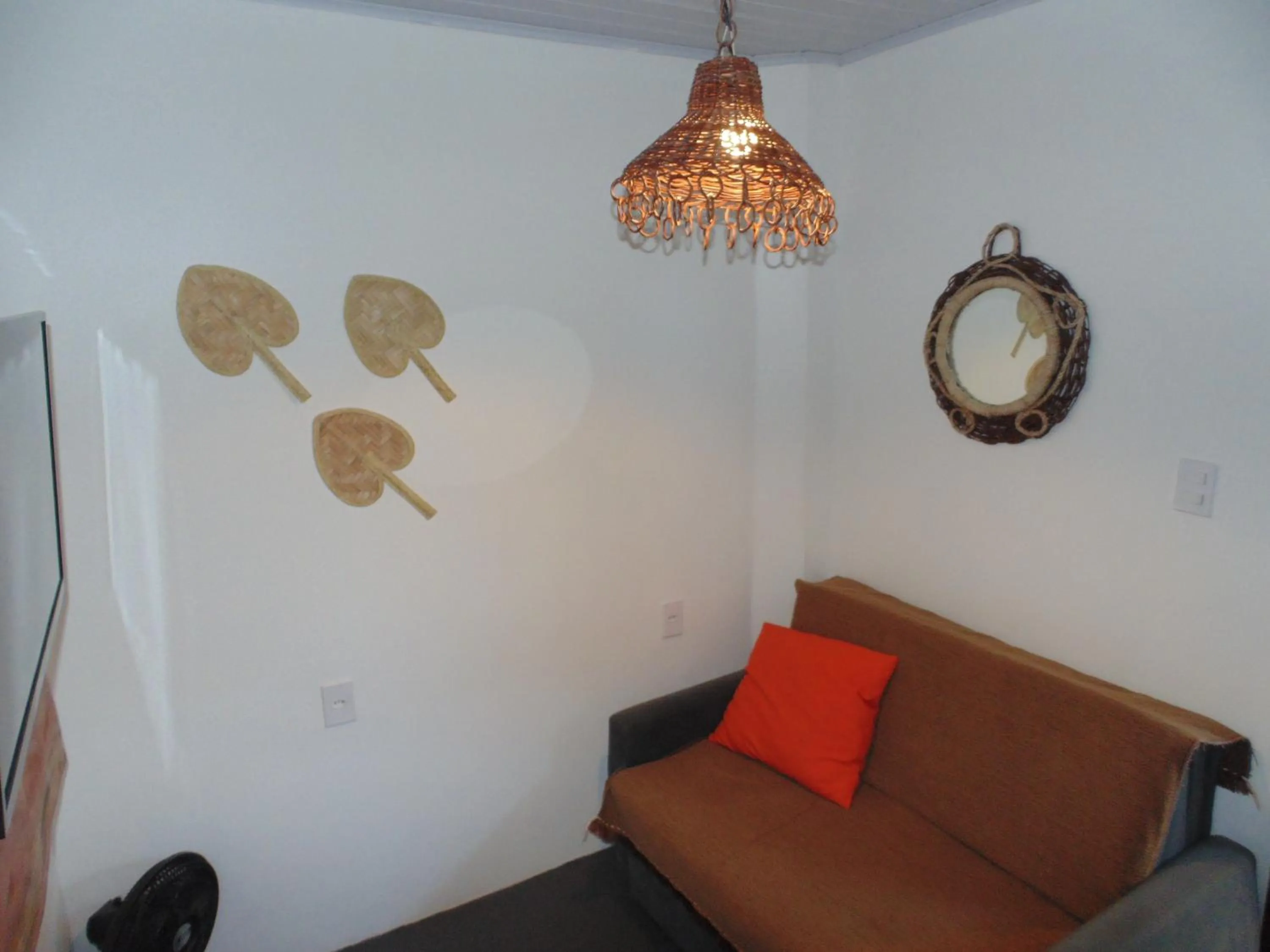 Living room in Chalé Palhano Beach