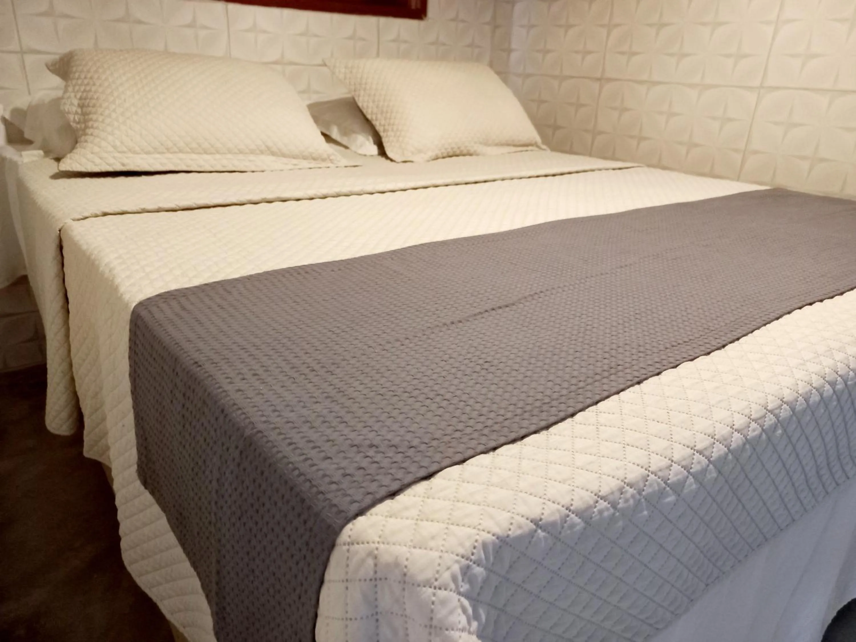 Bed in Chalé Palhano Beach