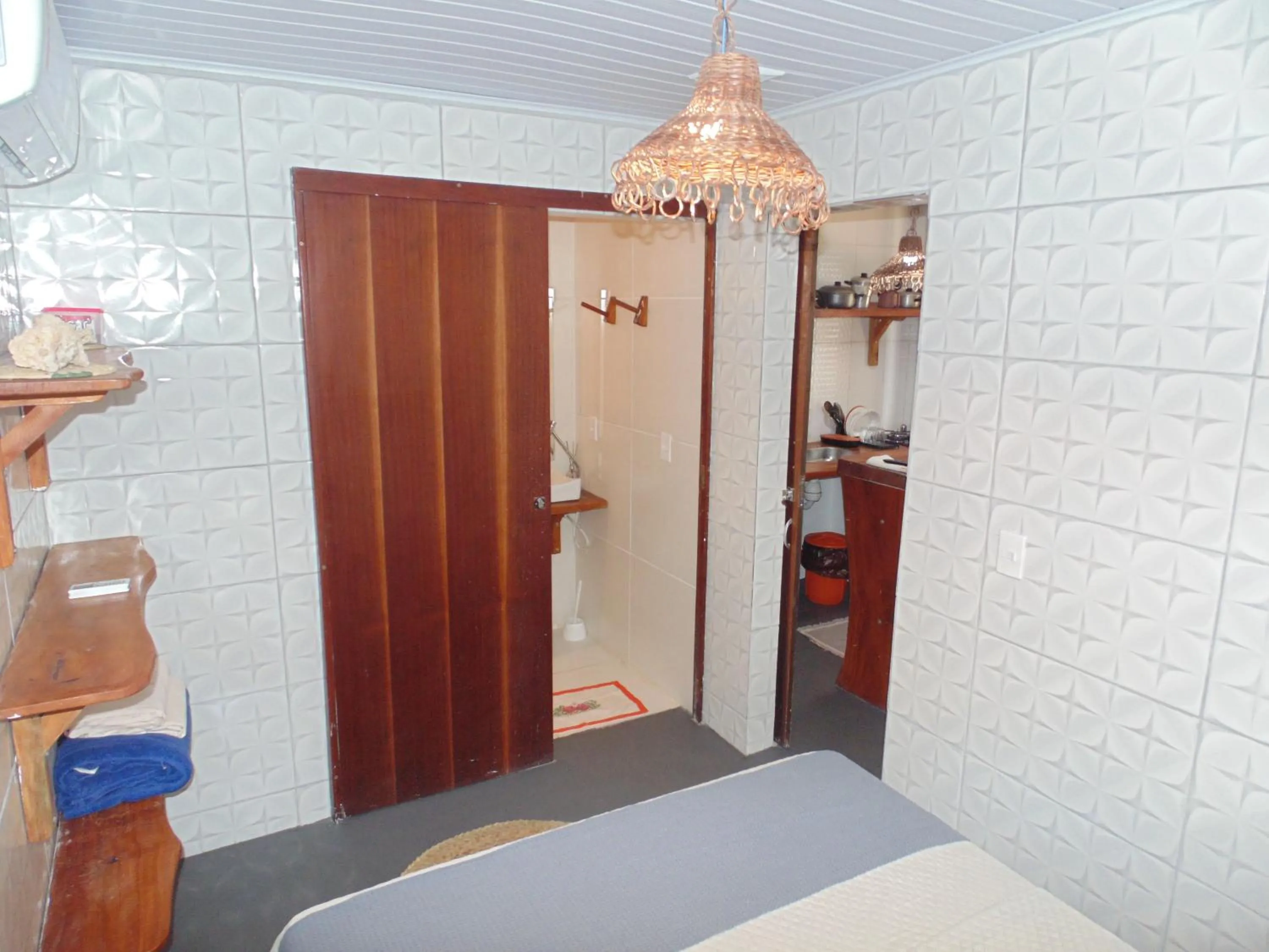 Bed in Chalé Palhano Beach