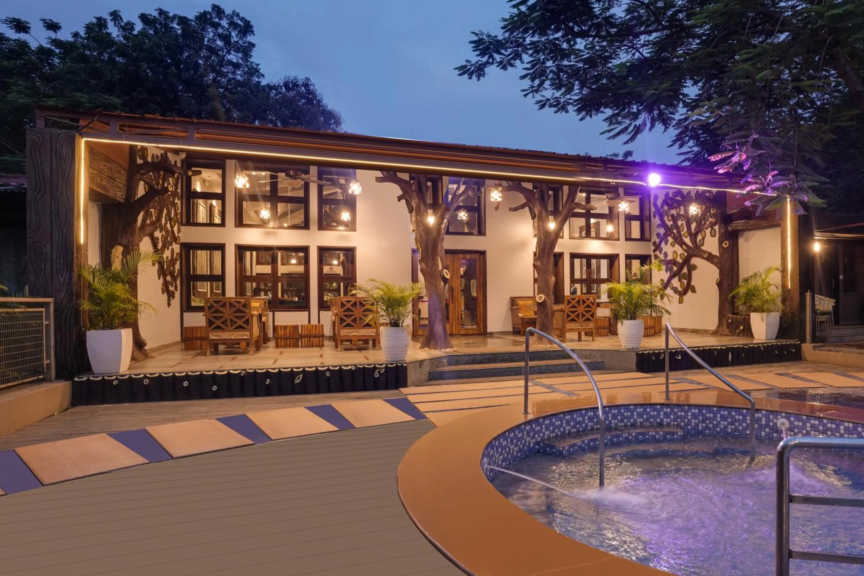 Seating area in Club Mahindra Netrang