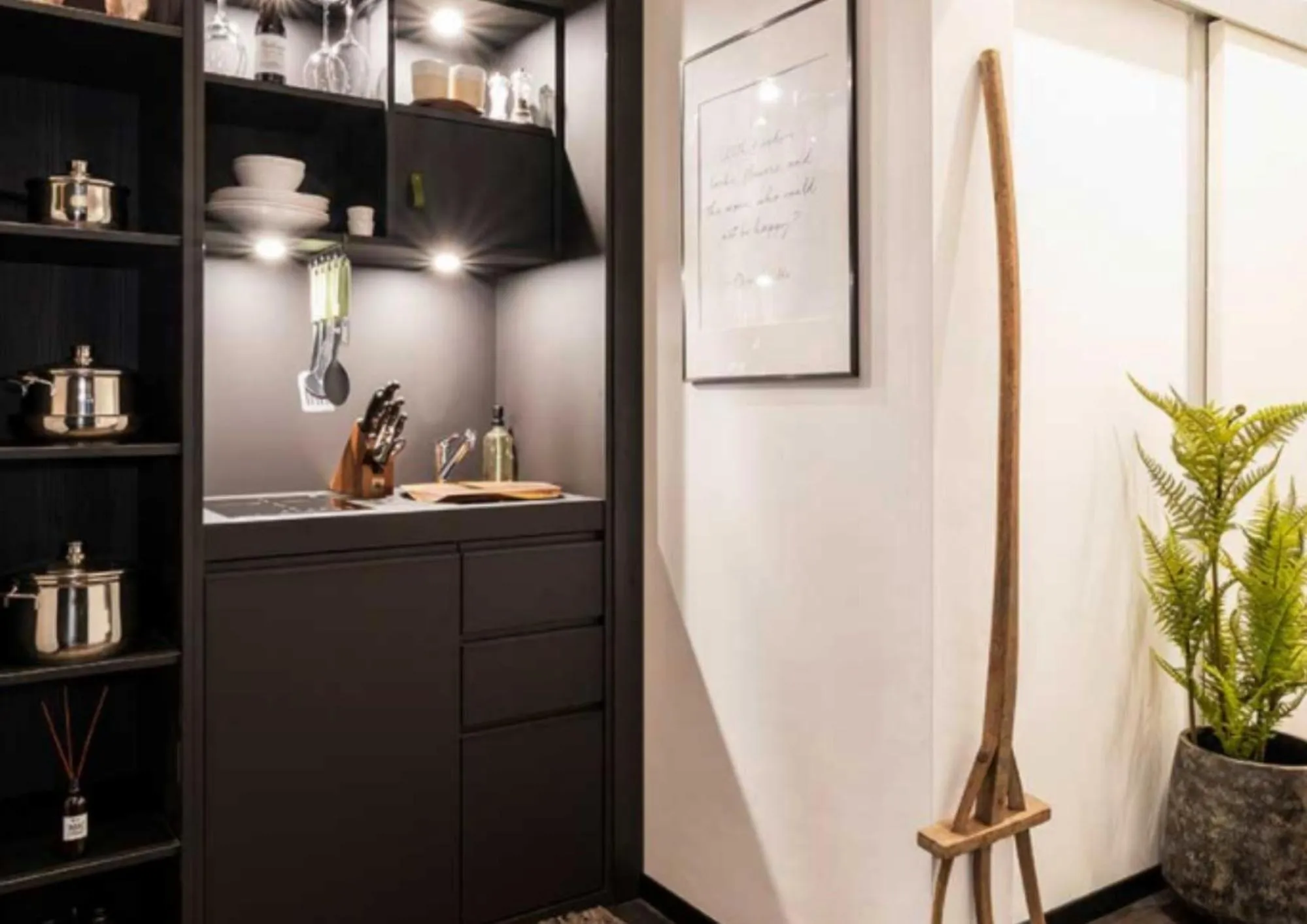 Kitchen or kitchenette in Nena Hotel Bremen