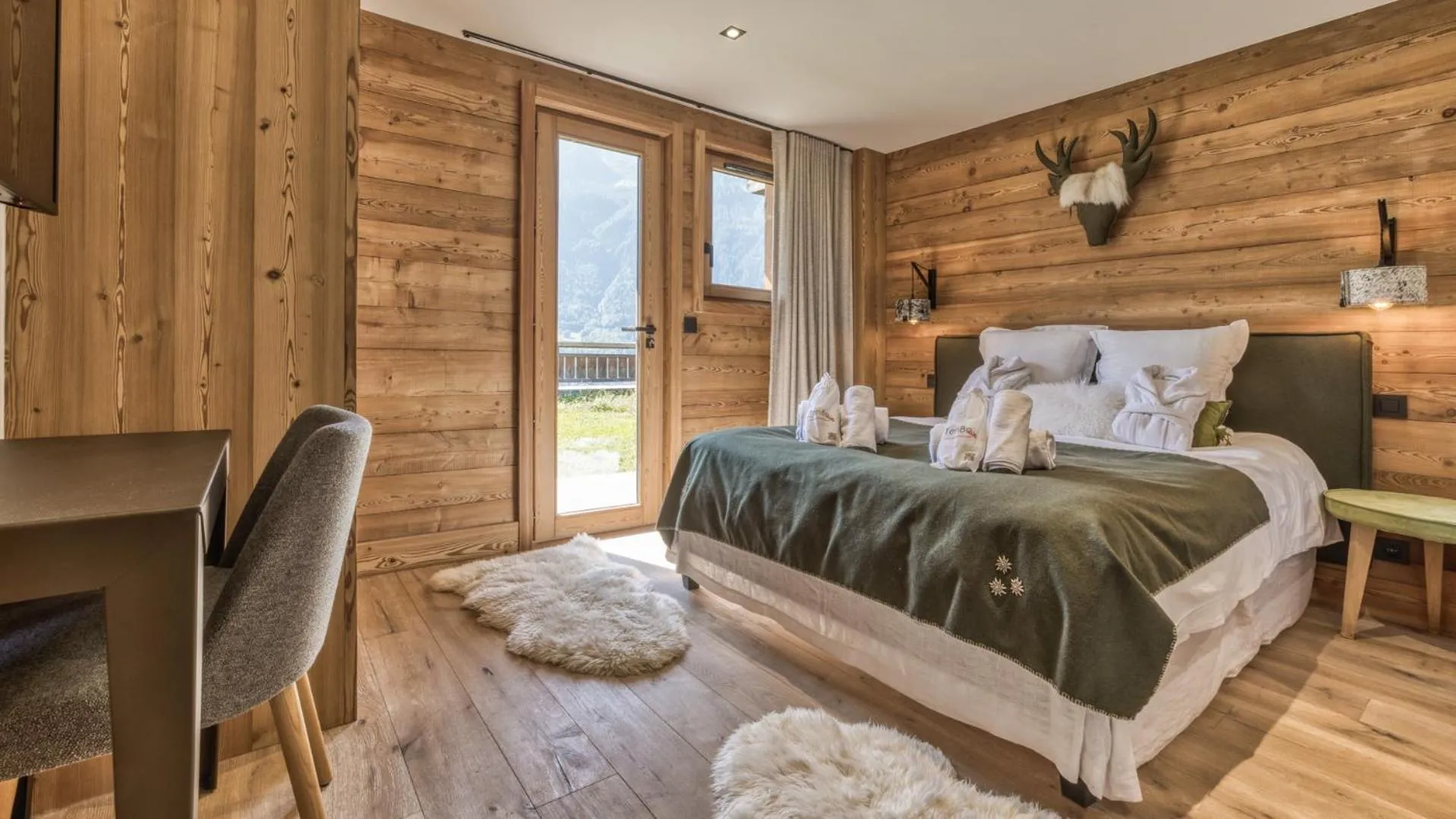 Bed in Chalet Hupa