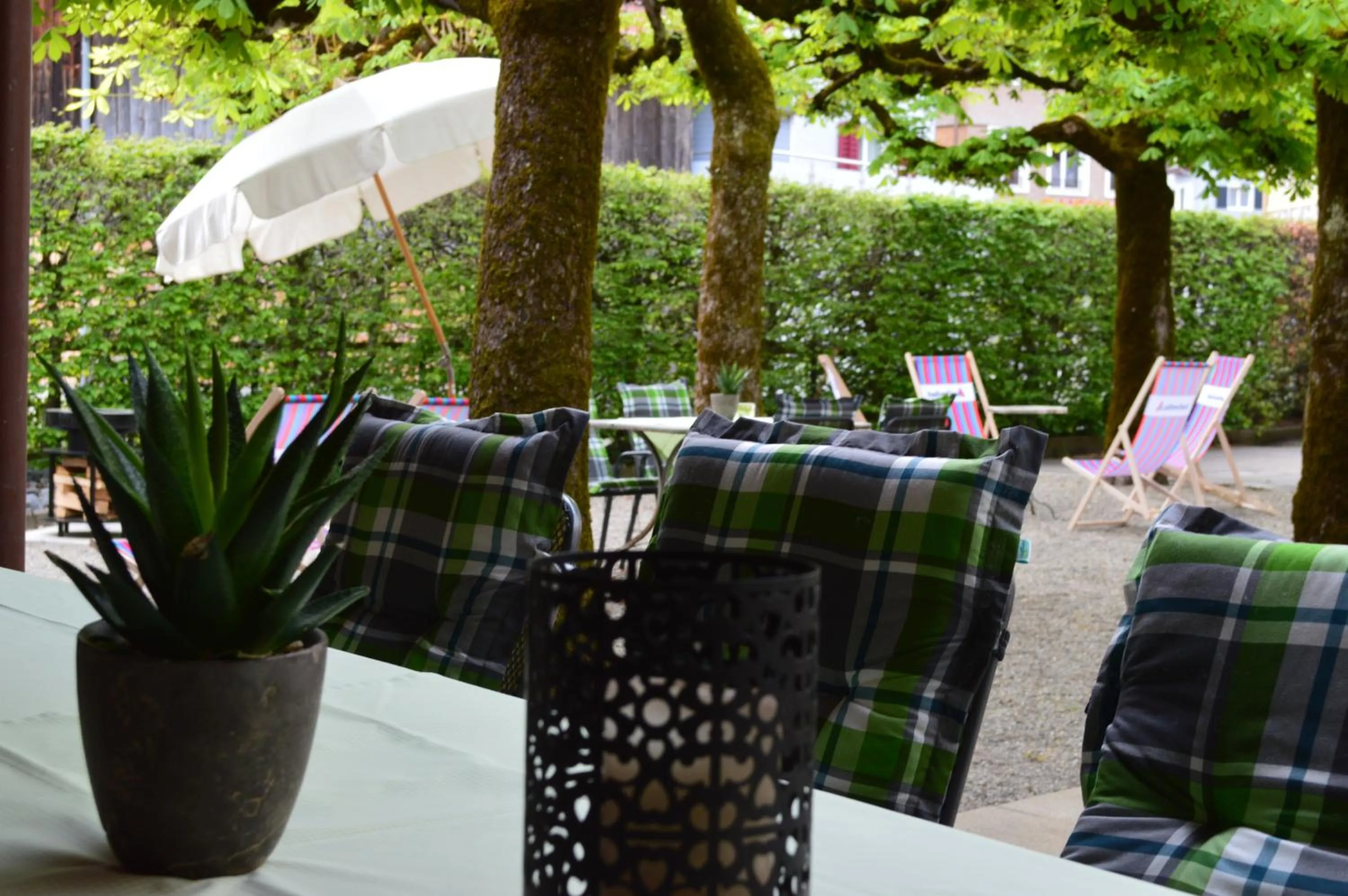 Patio in Hotel Garni Rösslipost