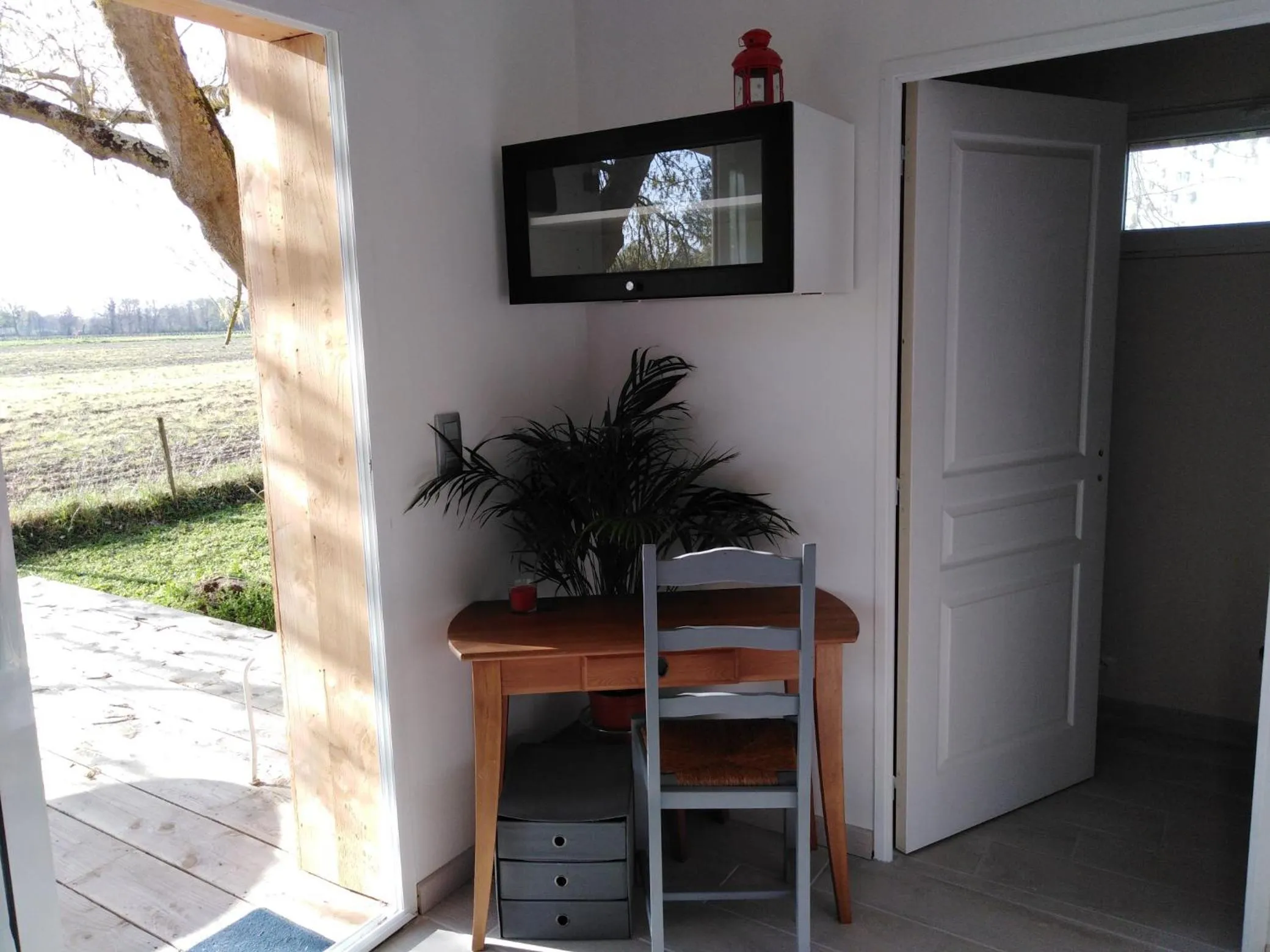 Seating area in Le chalet du Bord de l'eau