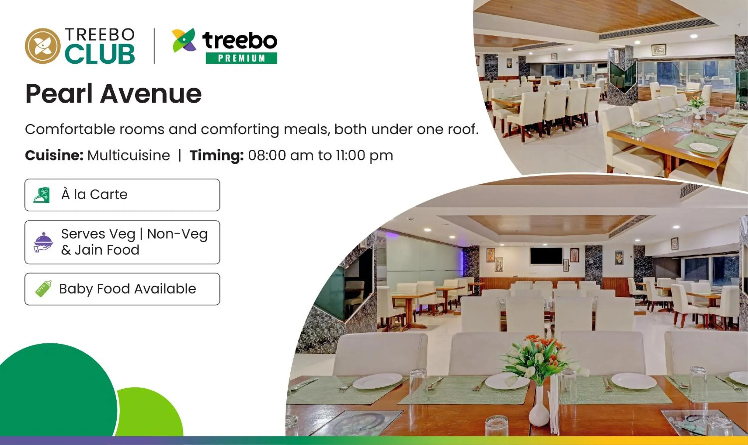 Restaurant/places to eat in Treebo Premium Pearl Avenue Banquets And Lawn