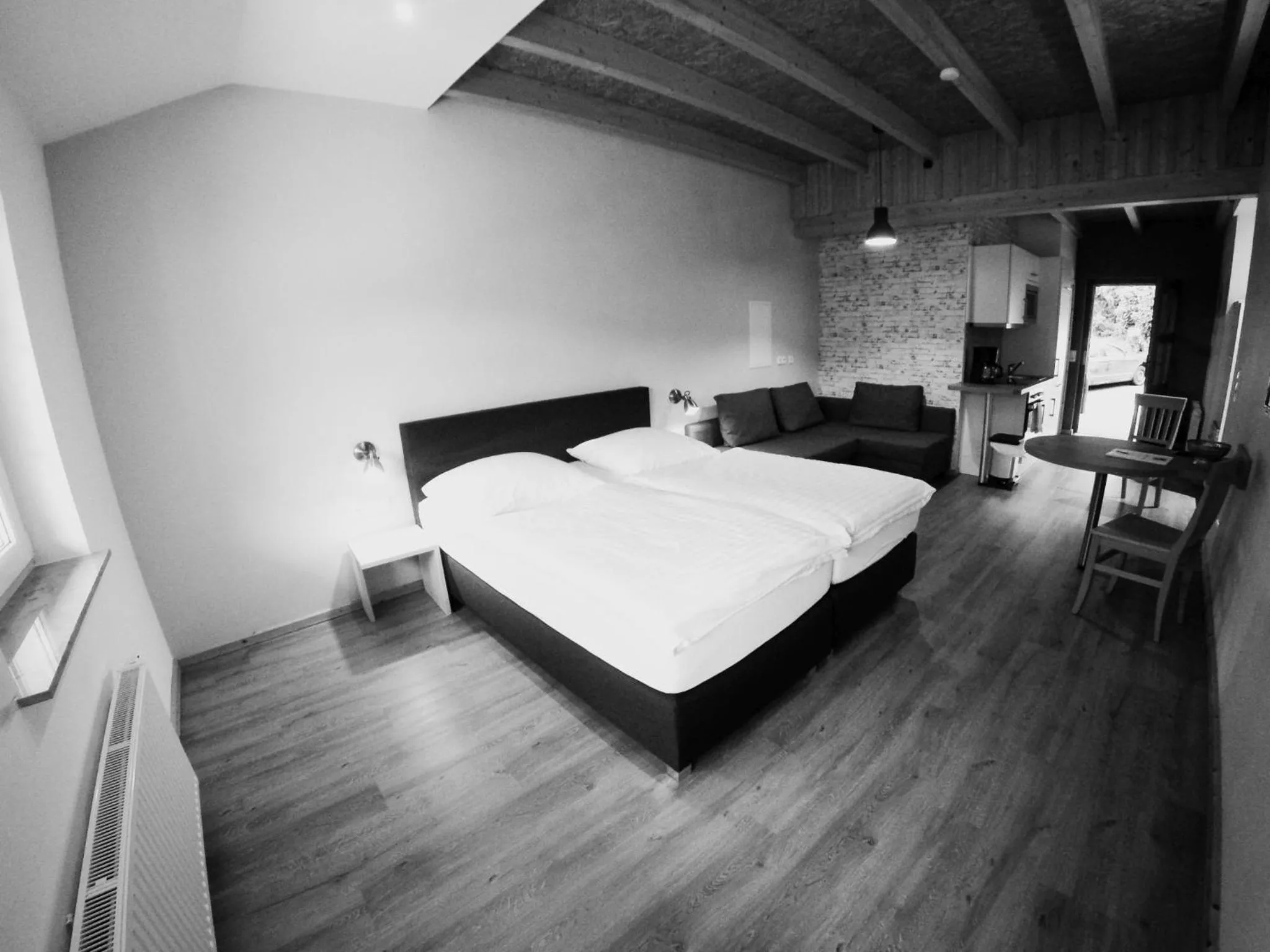 Photo of the whole room, Bed in Brauhaus Obermühle