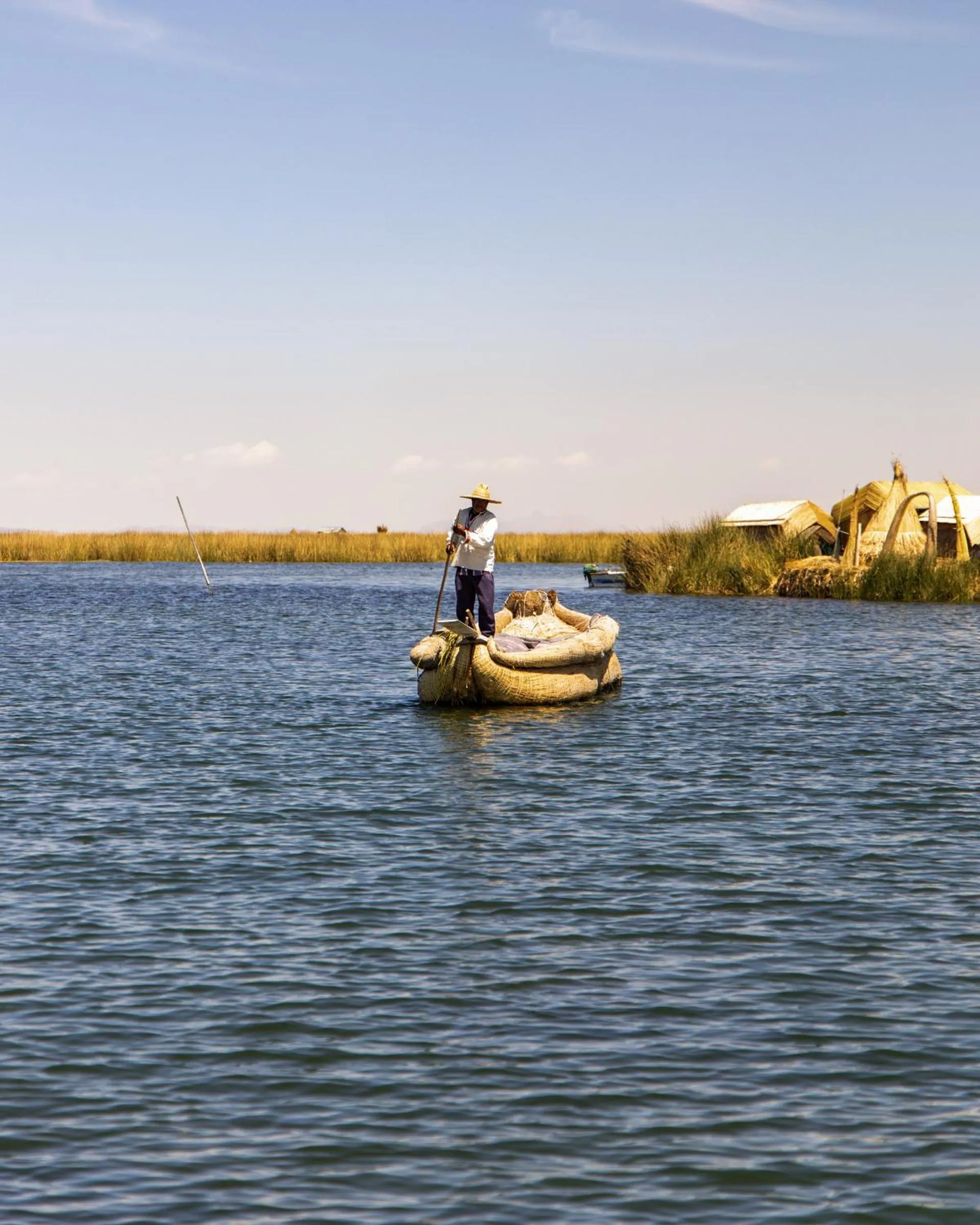 People in Titilaka by Andean