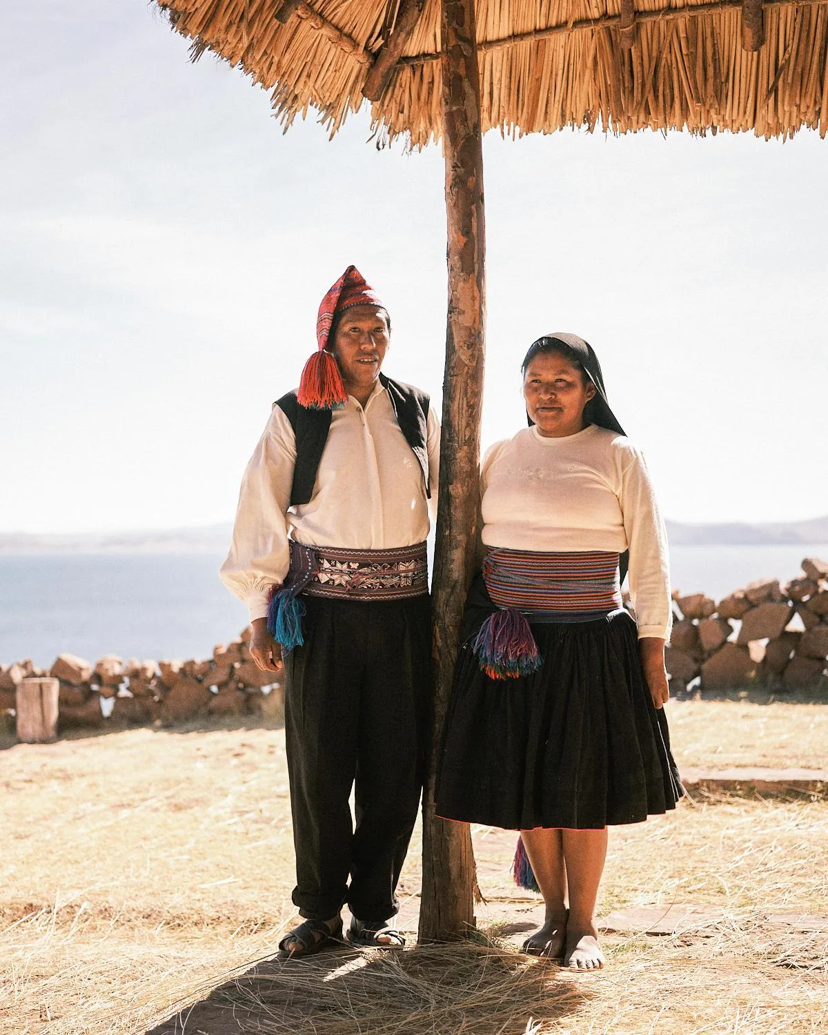 People in Titilaka by Andean