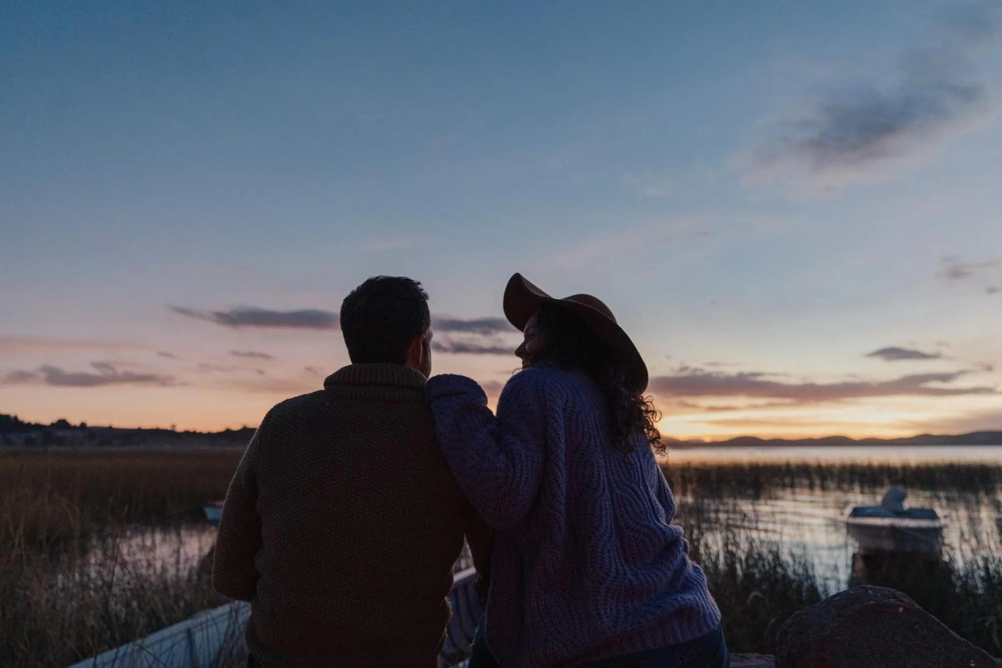 People in Titilaka by Andean