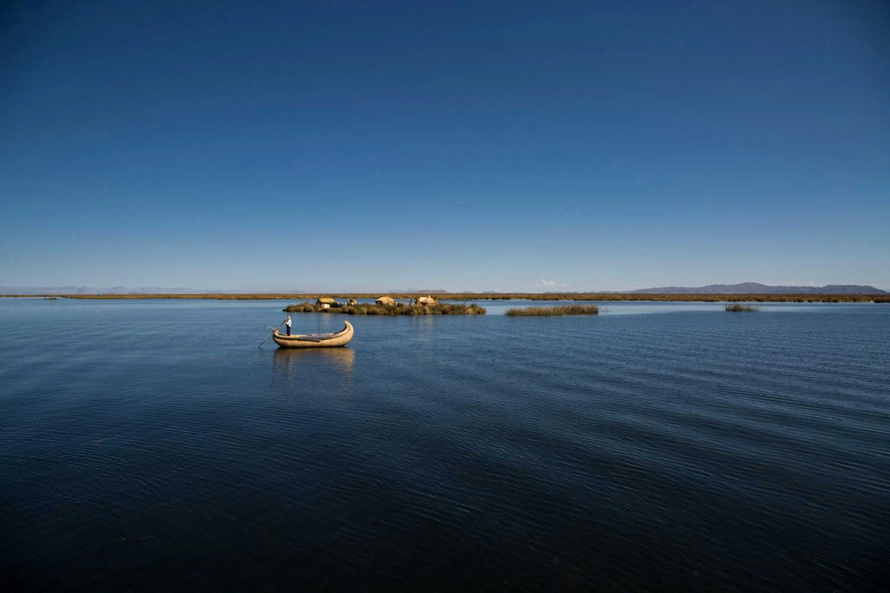 Natural landscape in Titilaka by Andean
