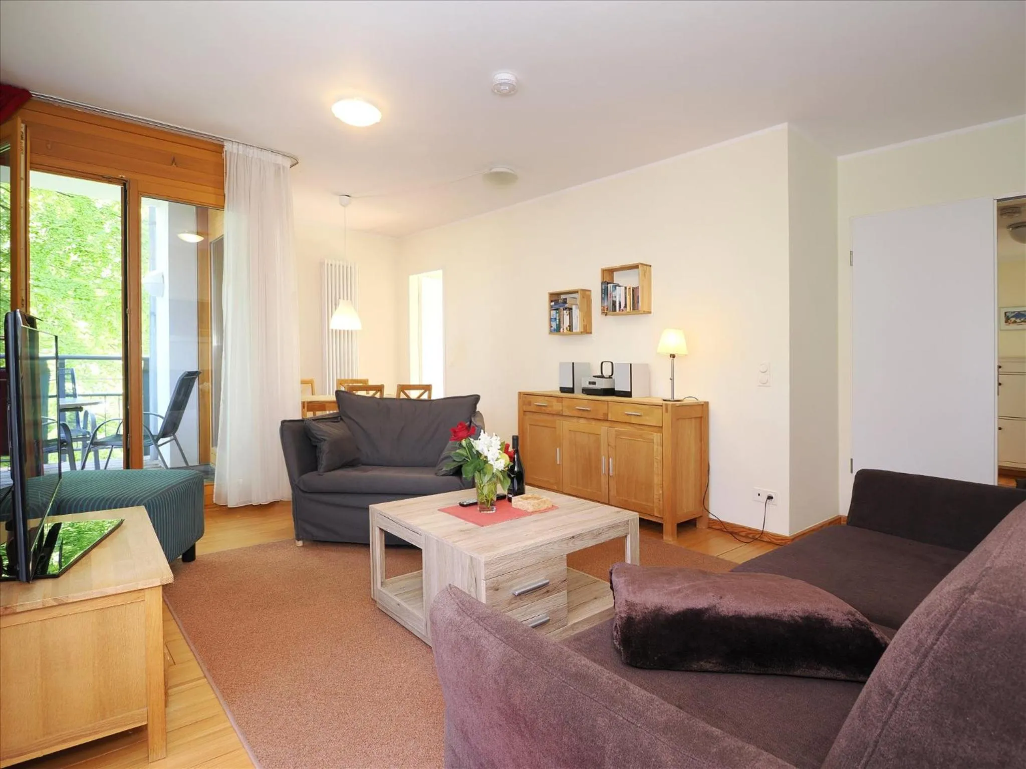 Kaiservillen Heringsdorf - Ferienwohnung mit 1 Schlafzimmer und Balkon D124