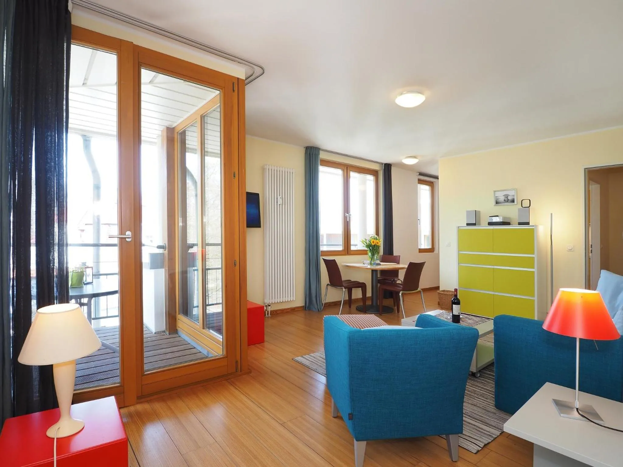 Living room in Kaiservillen Heringsdorf - Ferienwohnung mit 1 Schlafzimmer und Balkon D134