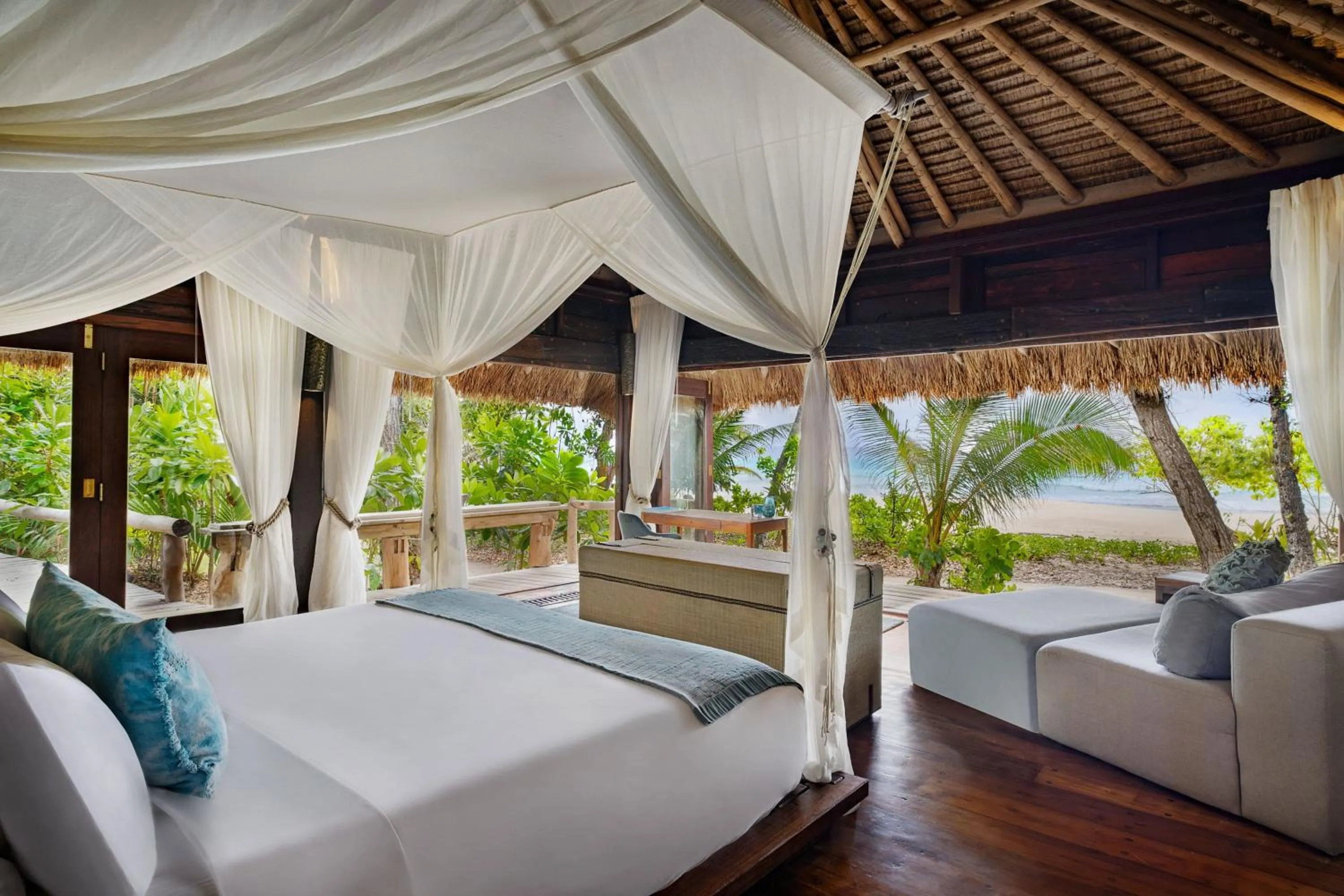 Beach, Bed in North Island, a Luxury Collection Resort, Seychelles