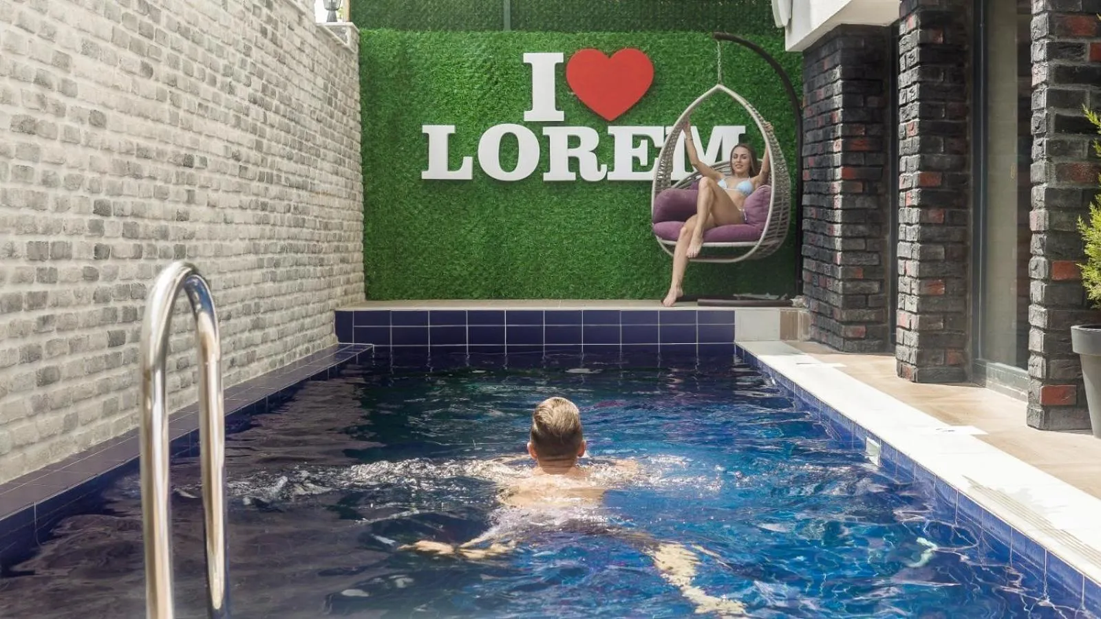 Swimming pool in Lorem Hotel