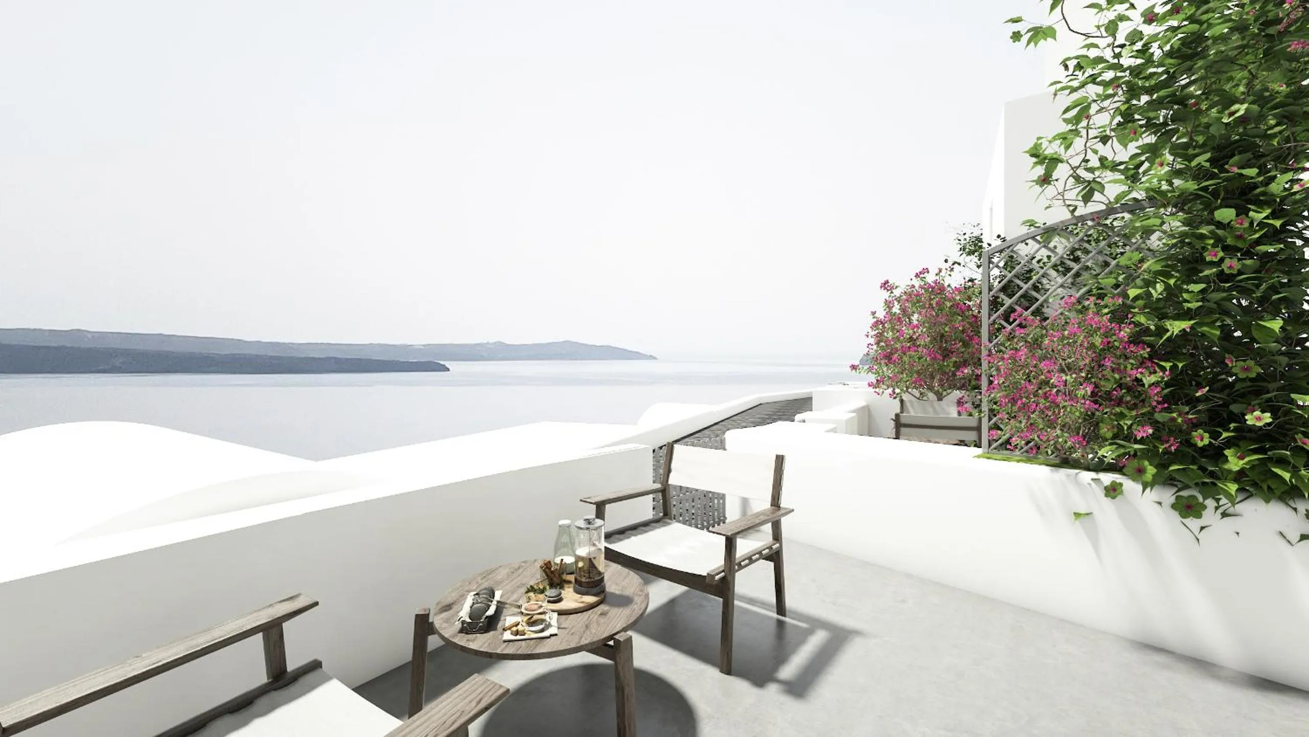 Balcony/Terrace in Oia Memories Suites