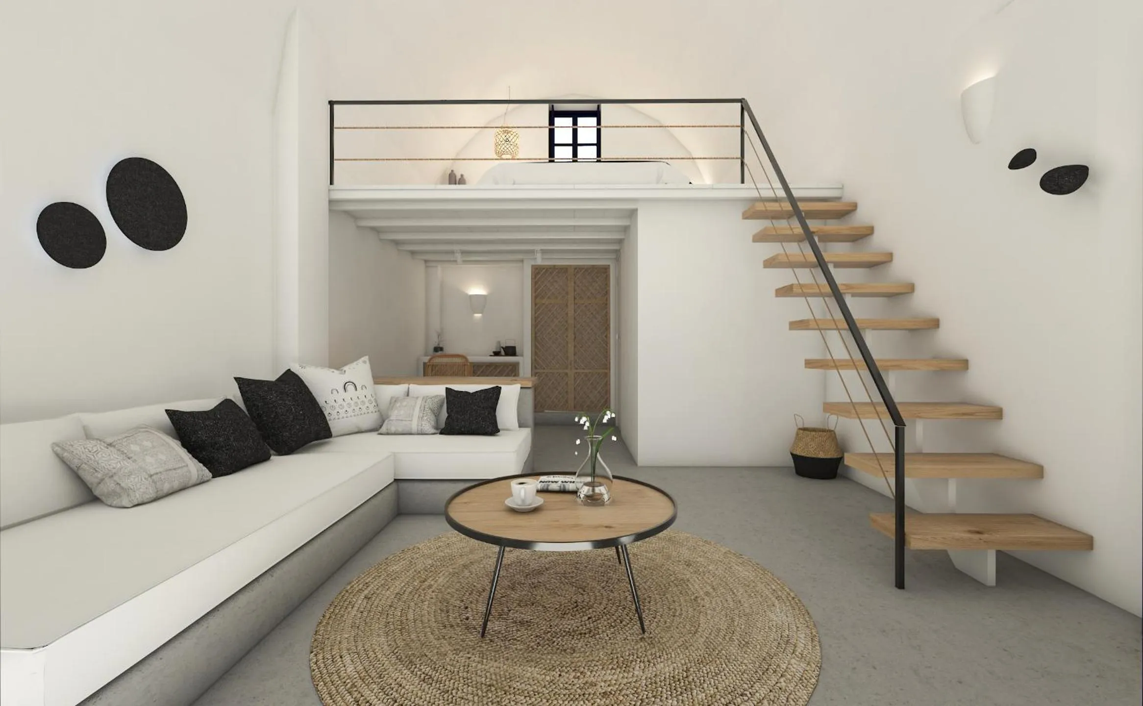 Photo of the whole room in Oia Memories Suites